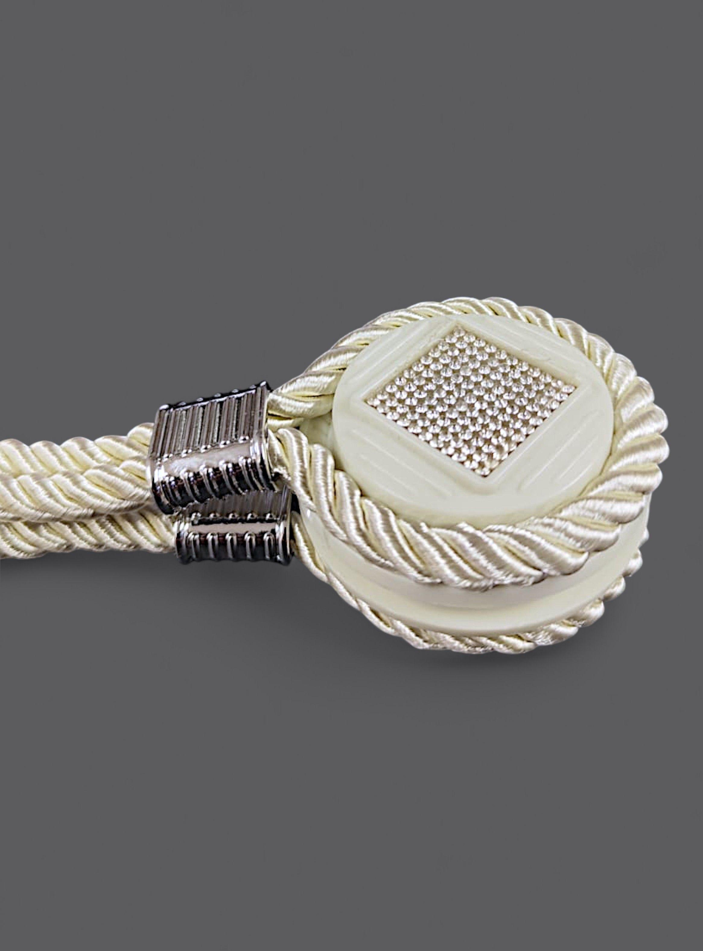 Pack De 02 Sujetadores Magnéticos Para Cortinas Joyas Crema-2