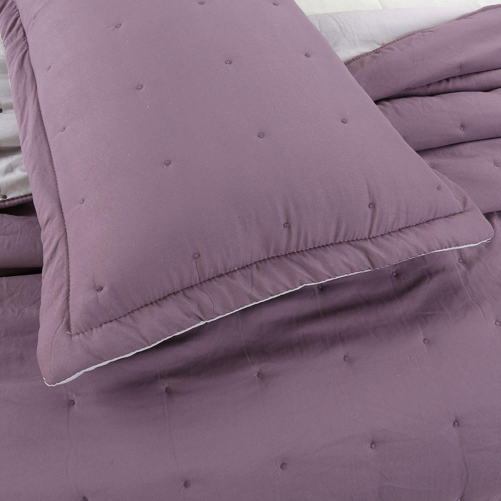 Cubrecama de Algodon King Morado-2