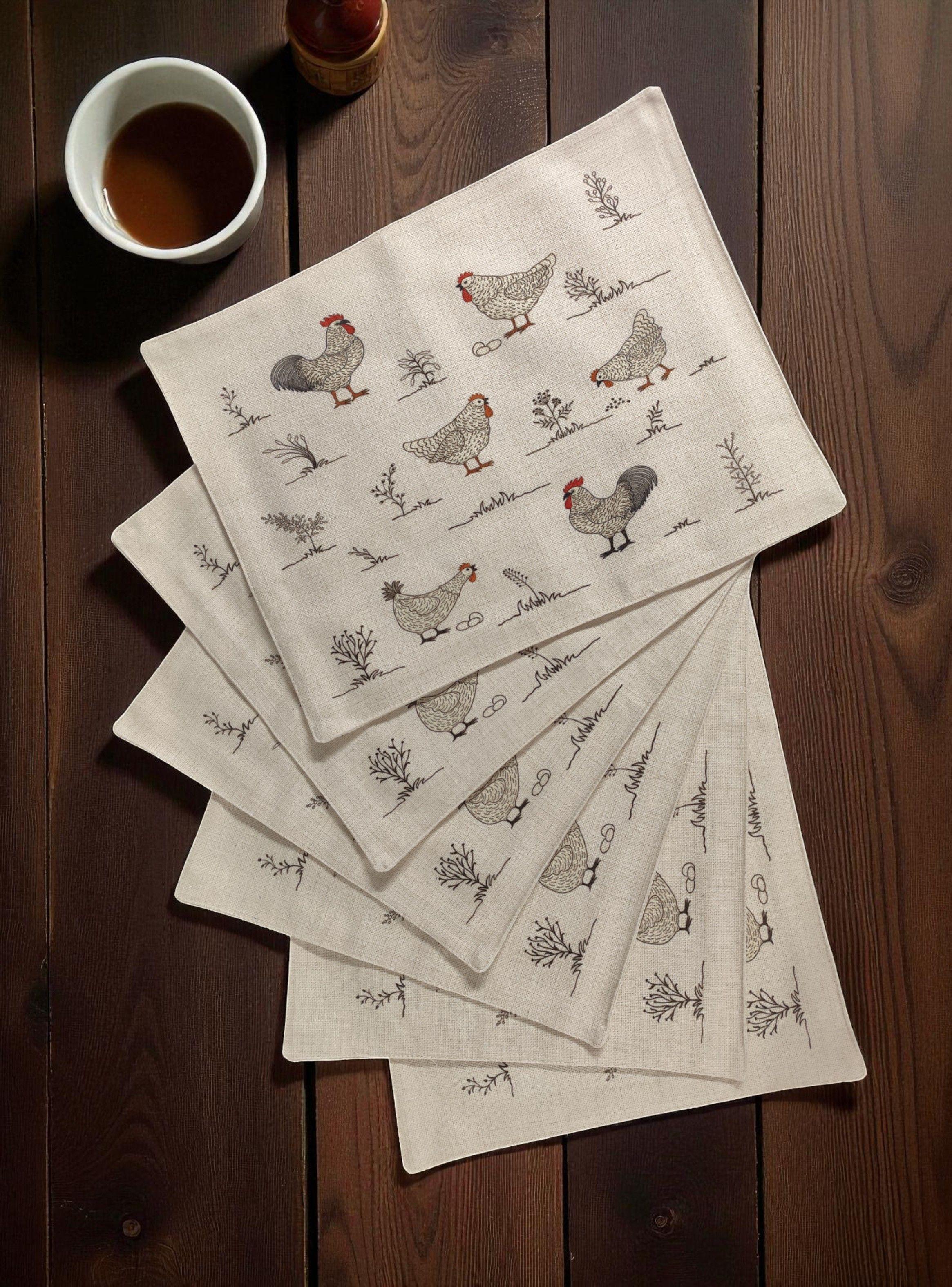 Set 6 Individuales de Lino 35x45 Repelente a Liquido-antimancha md13-2