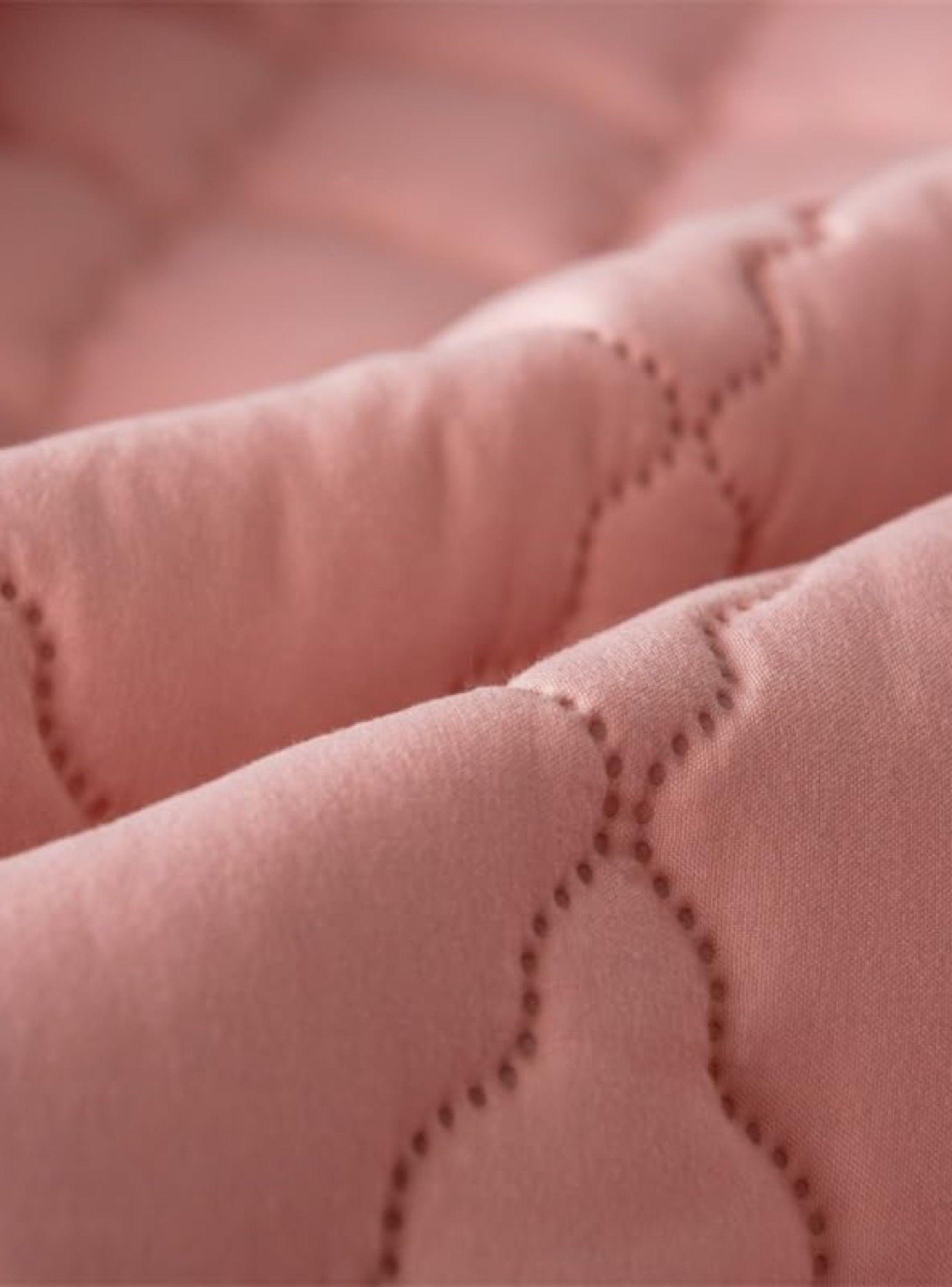 Cubrecolchón impermeable 2p + 02 fundas de almohada Rosado-3