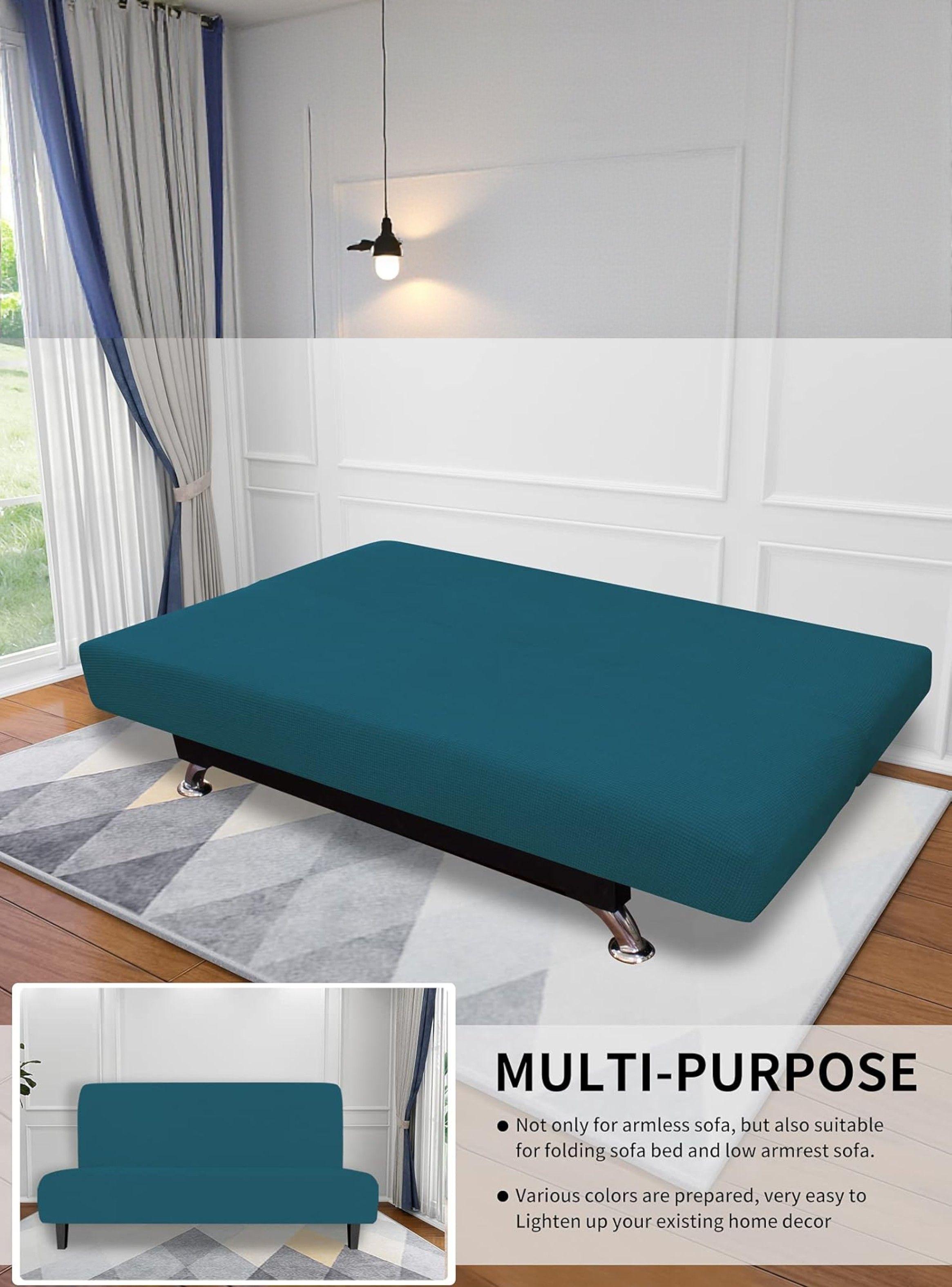 Funda para Futón Tela Premium Cuadrille Turquesa-3