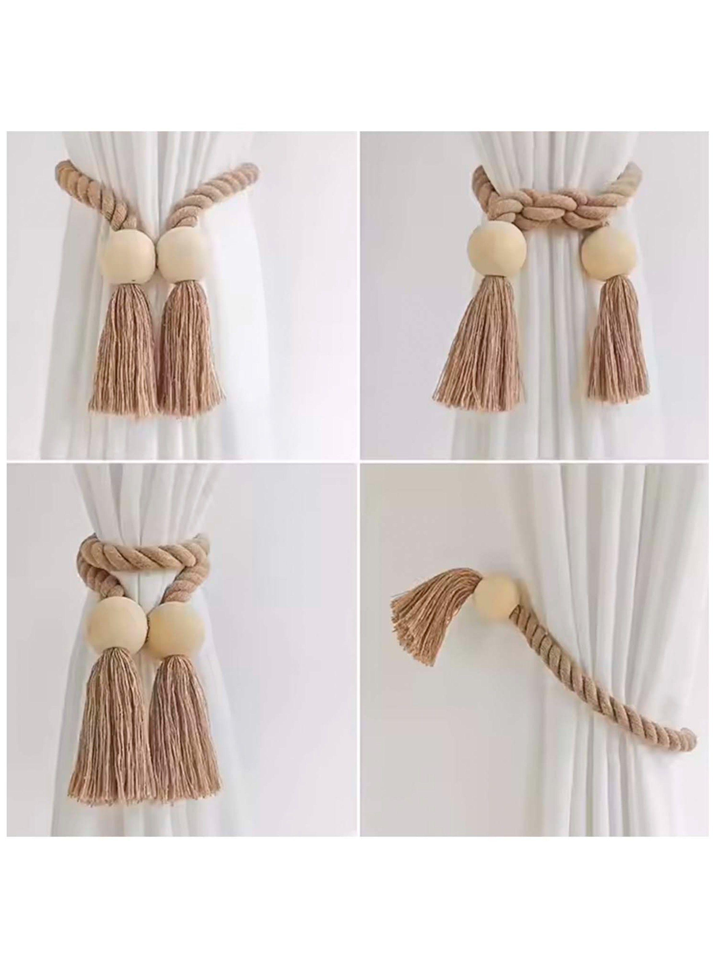 Pack De 02 Sujetadores Magnéticas Para Cortinas Cuerda Camel M1-2