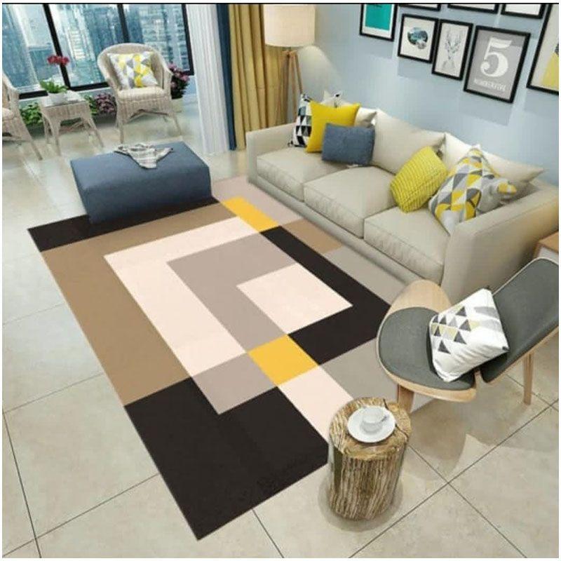 Alfombra Nordica efecto 3d Flexible 150*200 Ccafe-0