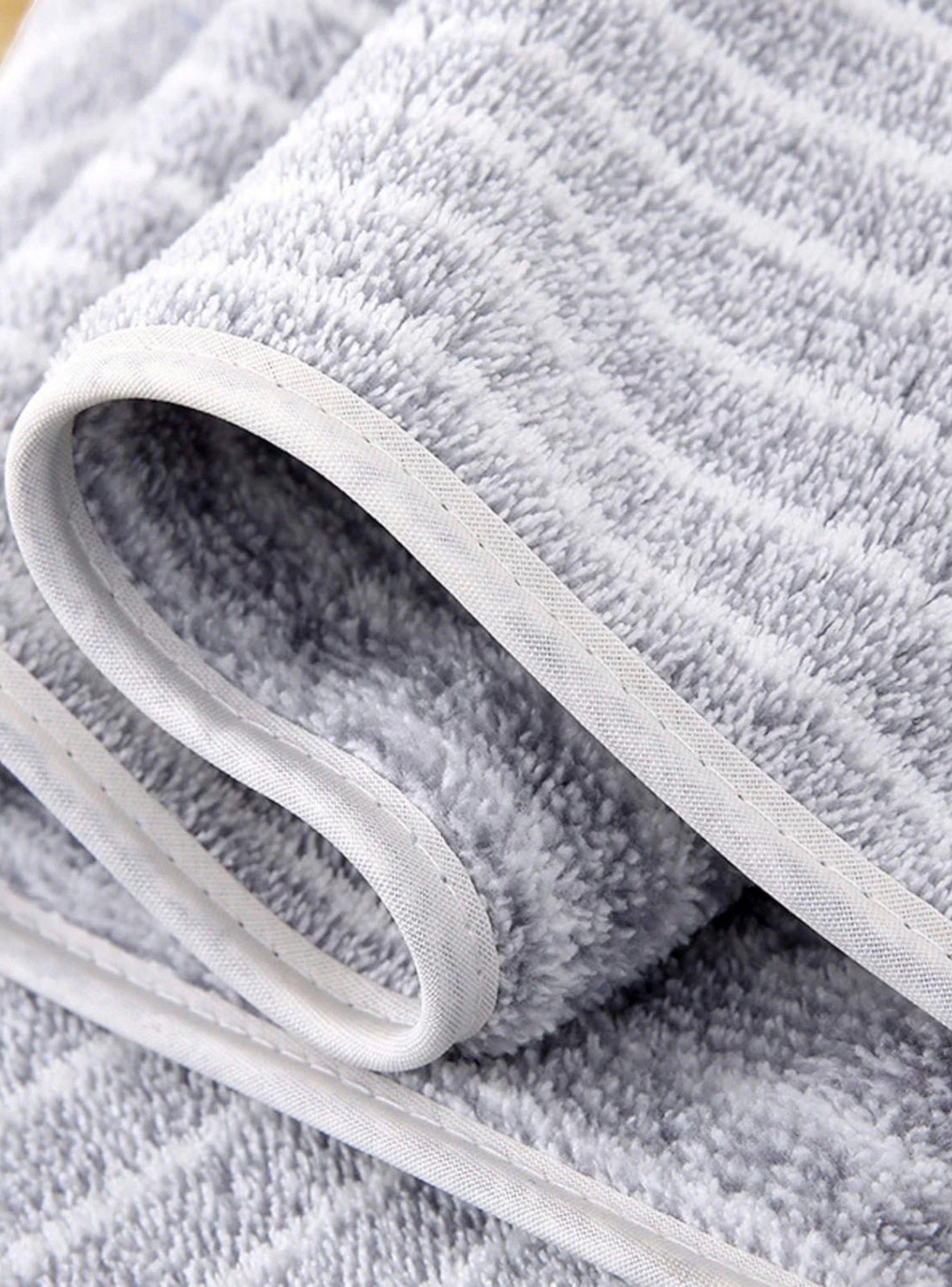 Set de 8 Toallas Rayadas Ultra Absorbentes – Estilo Spa Gris-3