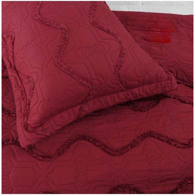 CUBRECAMA PREMIUN QUILT VERANO 2 PLAZAS Burdeo-1