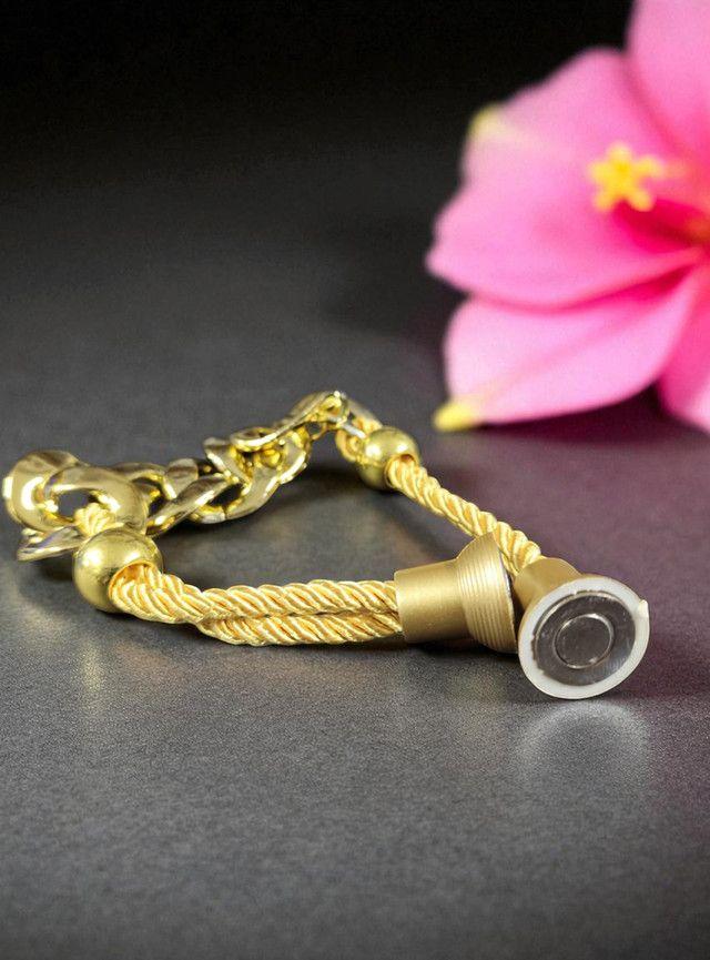 Pack De 02 Sujetadores Cadena Magnéticas Para Cortinas Dorado-3