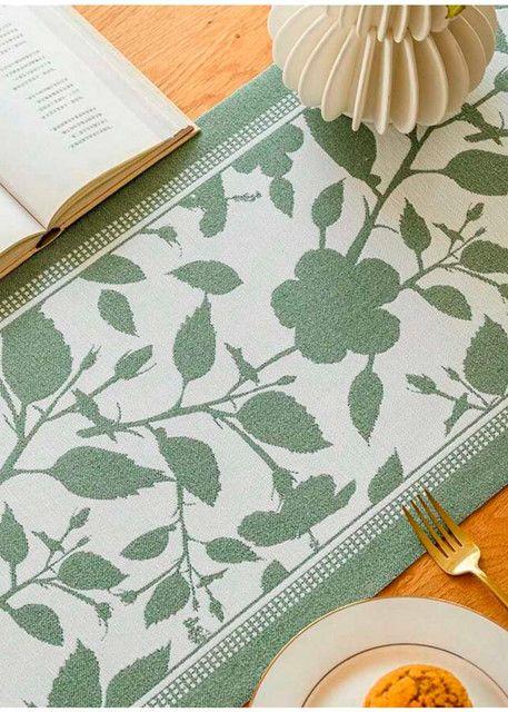 Camino De Mesa de Lino Tejido Con Diseño 35*180cm mod04-3