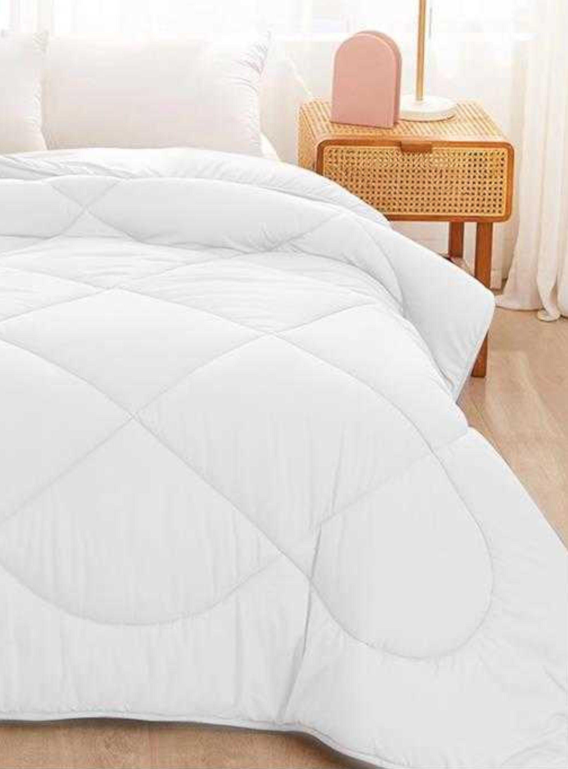 Plumon Edredon N rdico de Algodon 2 Plazas 230x250cm Blanco-3