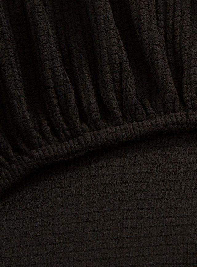 Funda para Futón Tela Premium Cuadrille Negro-2