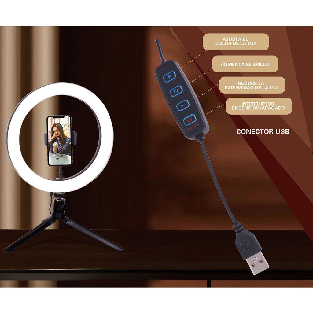 Aro de Luz 26 cm de escritorio.-2