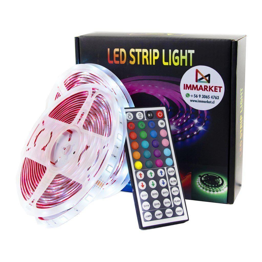 Tira de luces Led RGB 10 metros. Control Remoto Grande 44 botones.-0