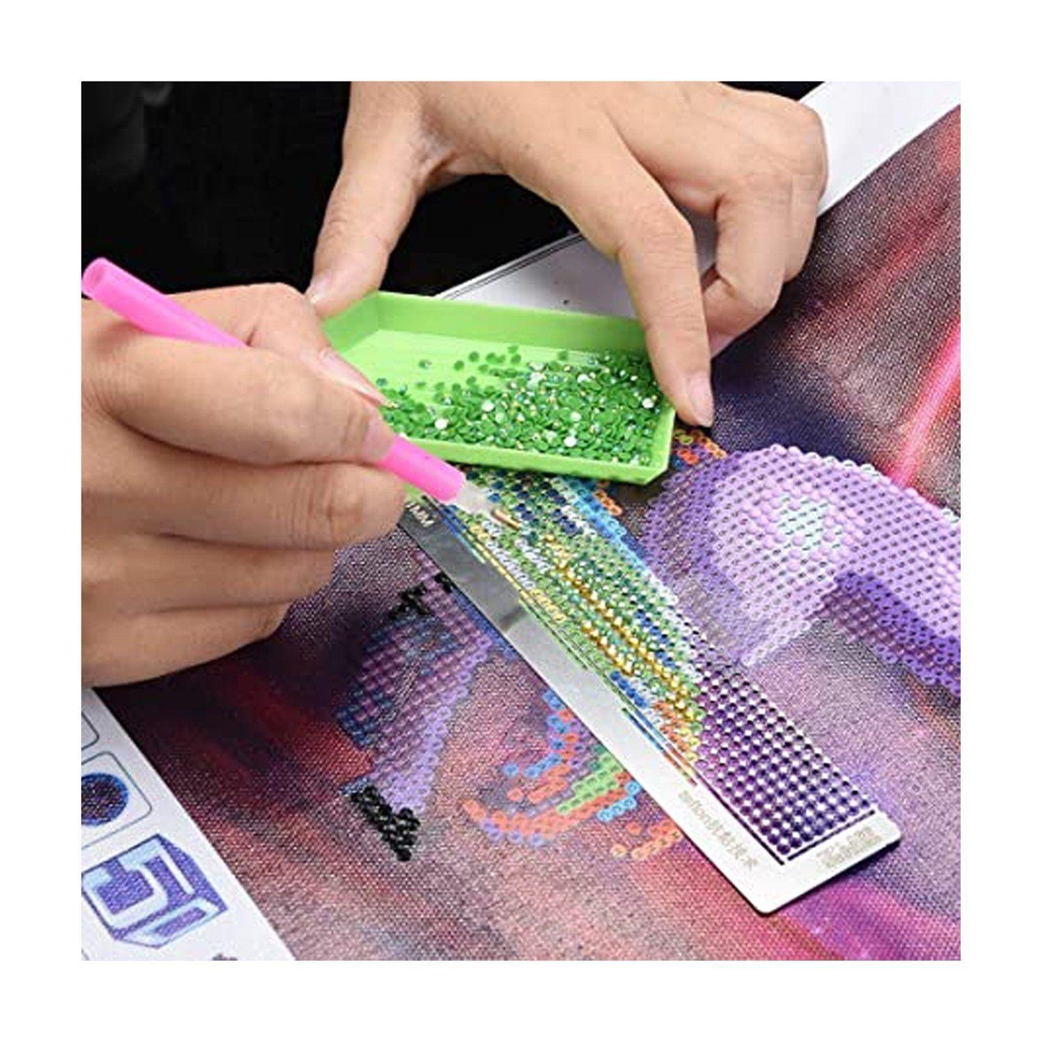 Diamond Painting DIY. Stitch Guitarra y Flores 40 x 60 Cm.-1