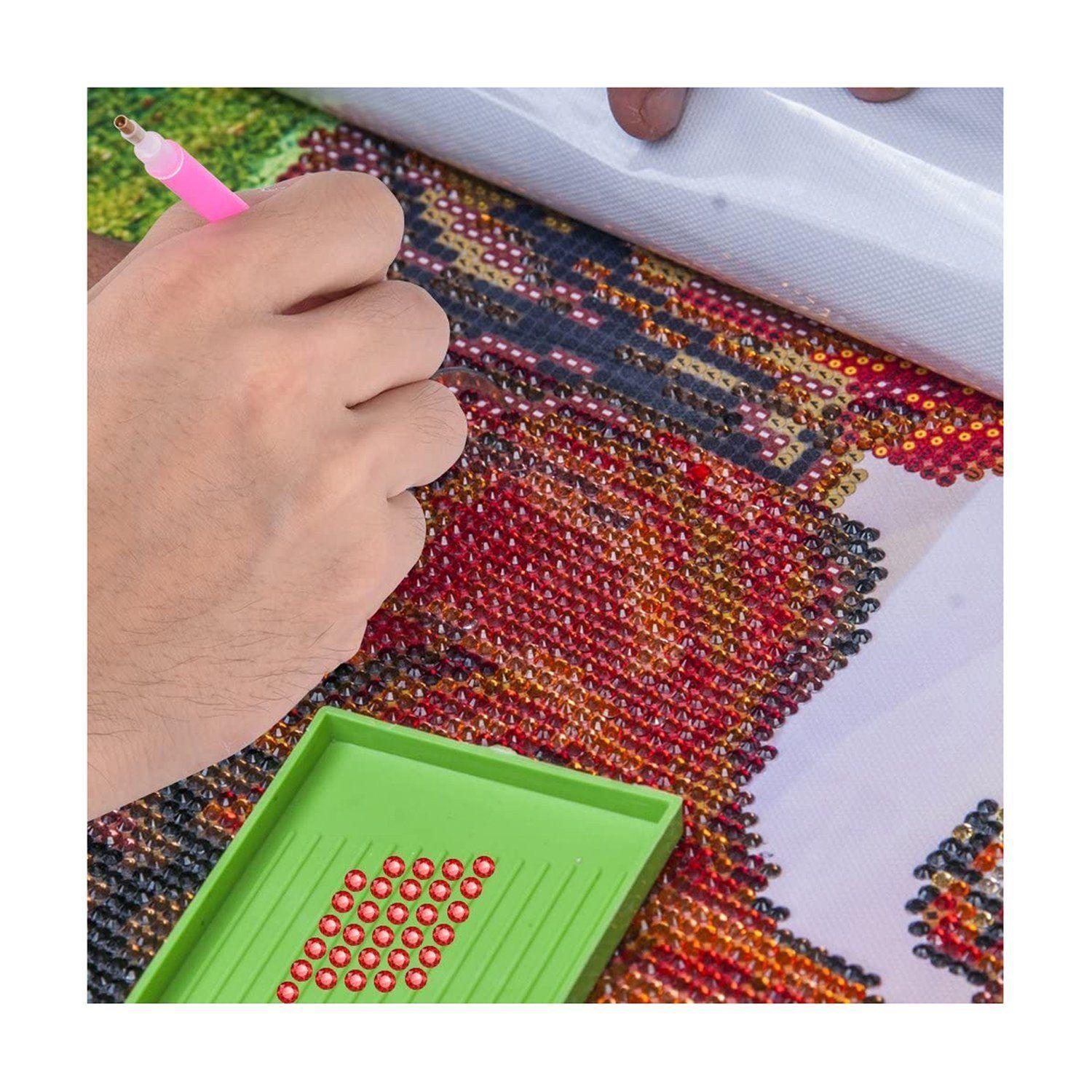 Diamond Painting DIY. Stitch Guitarra y Flores 40 x 60 Cm.-2