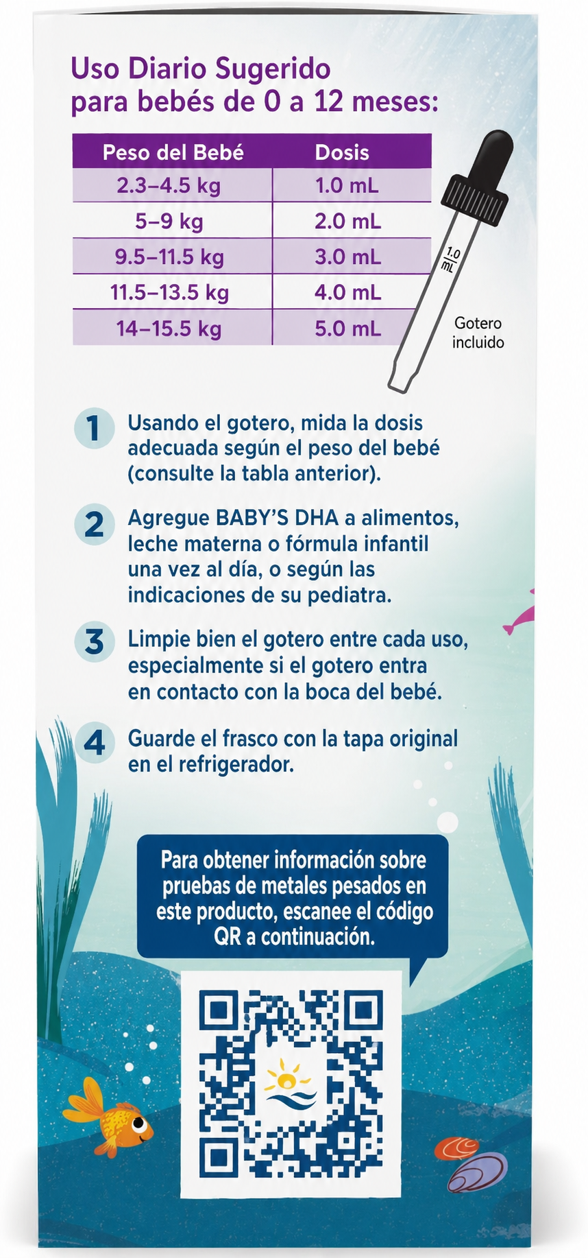 Nordic Naturals Babys Omega 3 DHA mas vitamina D3 300 IU apoya desarollo del cerebro y la vison-2