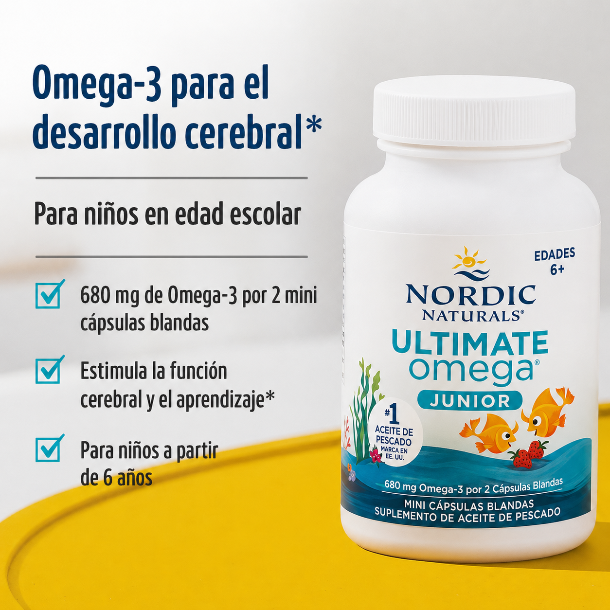 Nordic Naturals Ultimate Omega 3 DHA y EPA 680 mg Salud Cerebral Aprendizaje-4