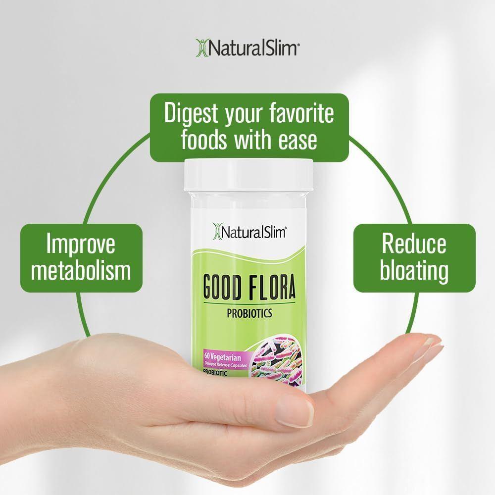 NaturalSlim Good Flora Probiotico salud digestiva Flora apoyo inmunologico Lactobacilus-4