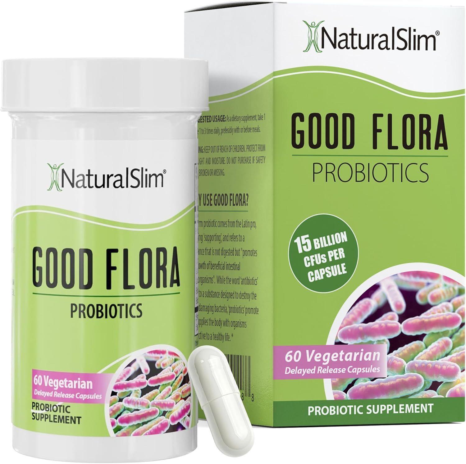 NaturalSlim Good Flora Probiotico salud digestiva Flora apoyo inmunologico Lactobacilus-6