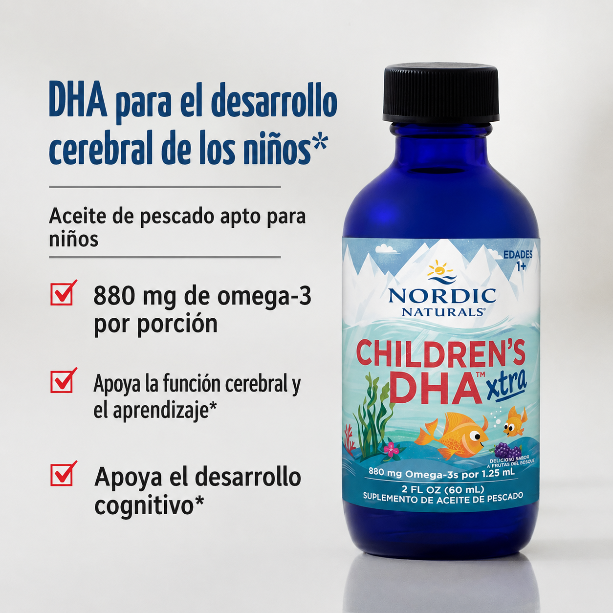 Nordic Naturals Xtra Omega 3 DHA y EPA cognitiva 60 ml-3