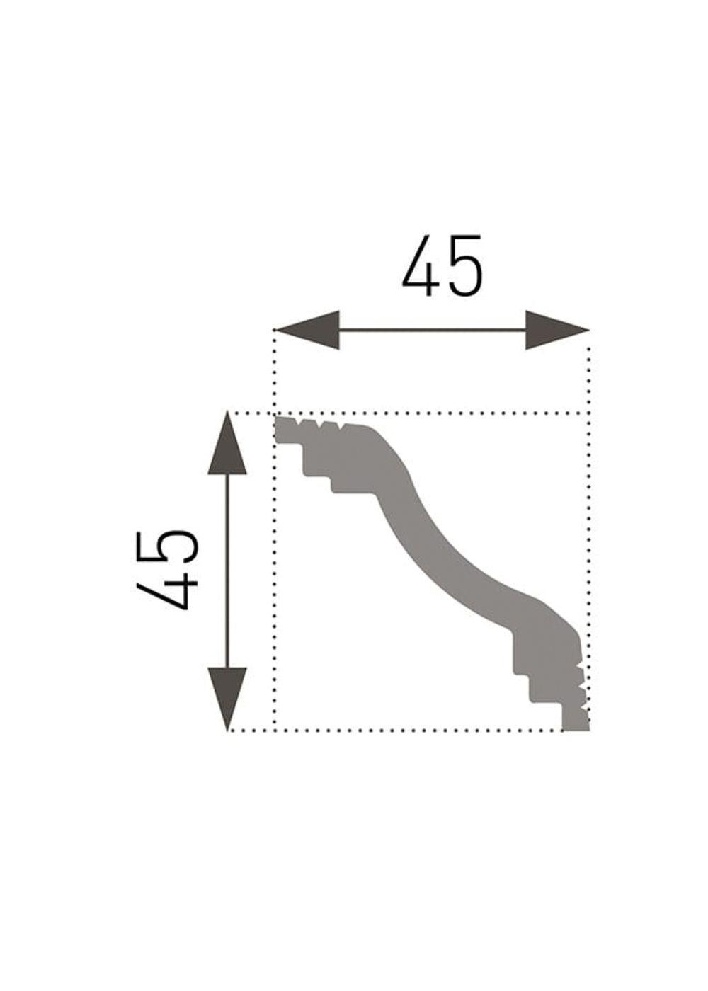 Cornisa Moldura E40 45X45mm x 2mt Caja 85ud-2