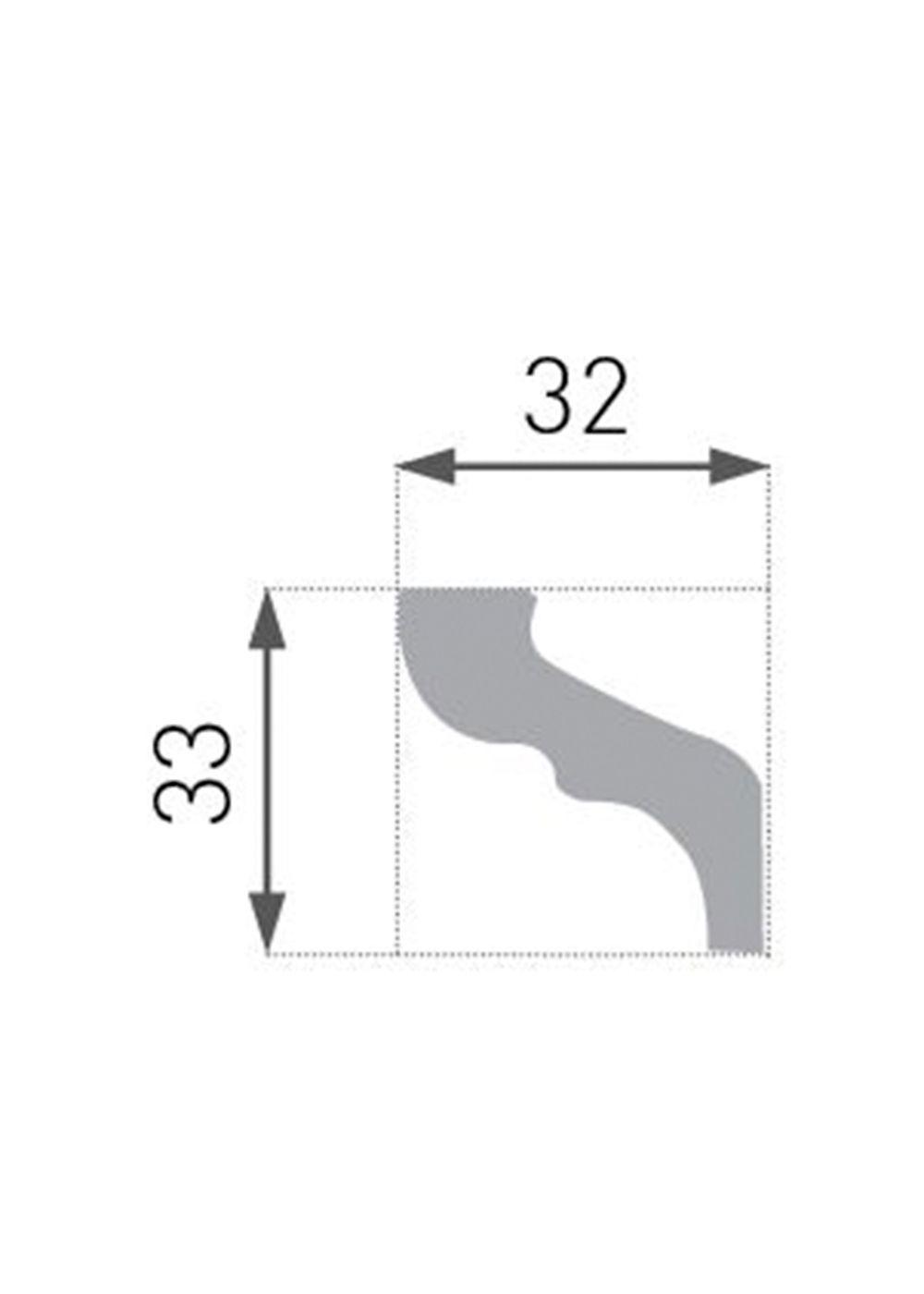 Cornisa Moldura E6 32x32mm x 2mt Caja 110 ud-2