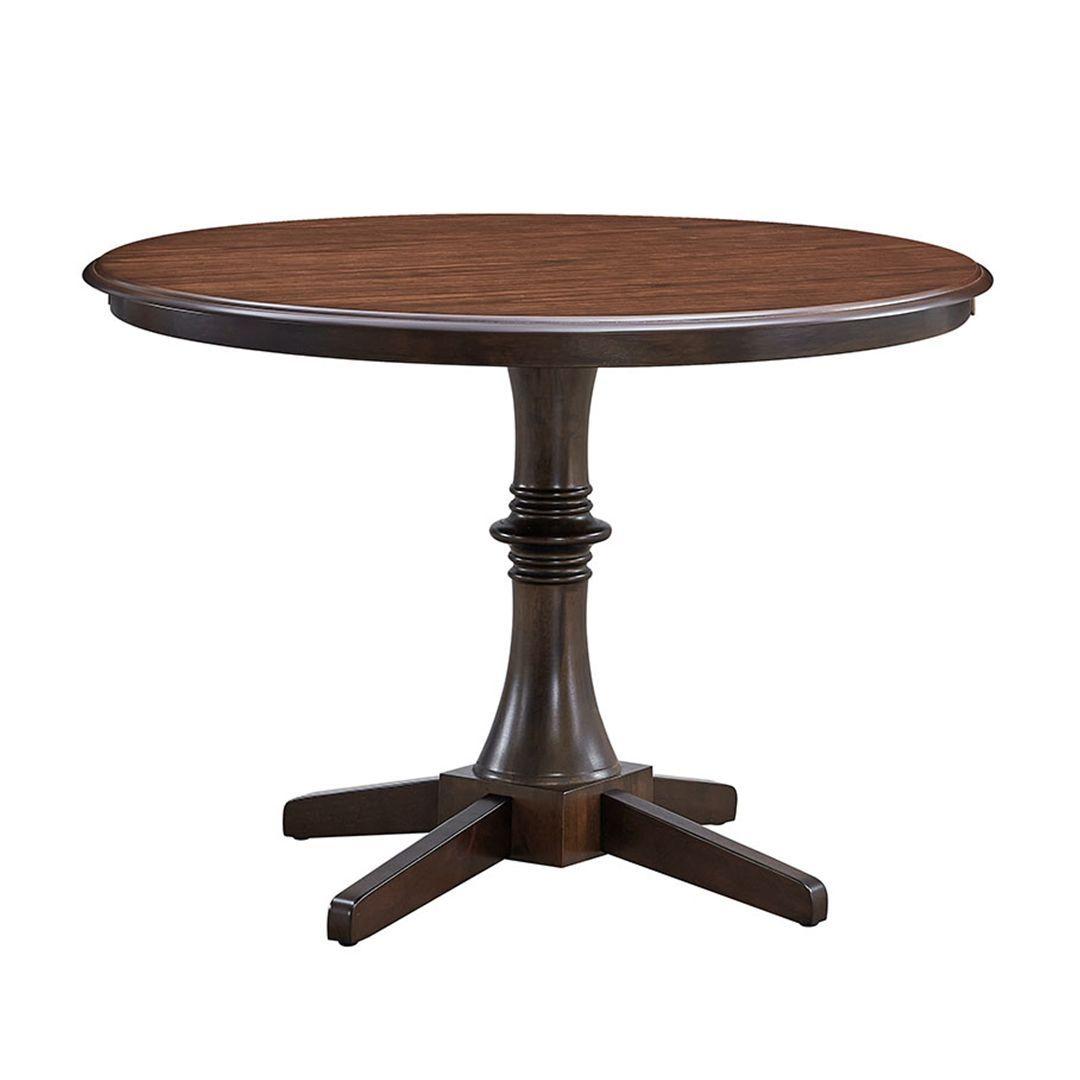 Juego de Comedor Mercedes Chocolate 106 cm 4 Sillas Crossback Marfil-2