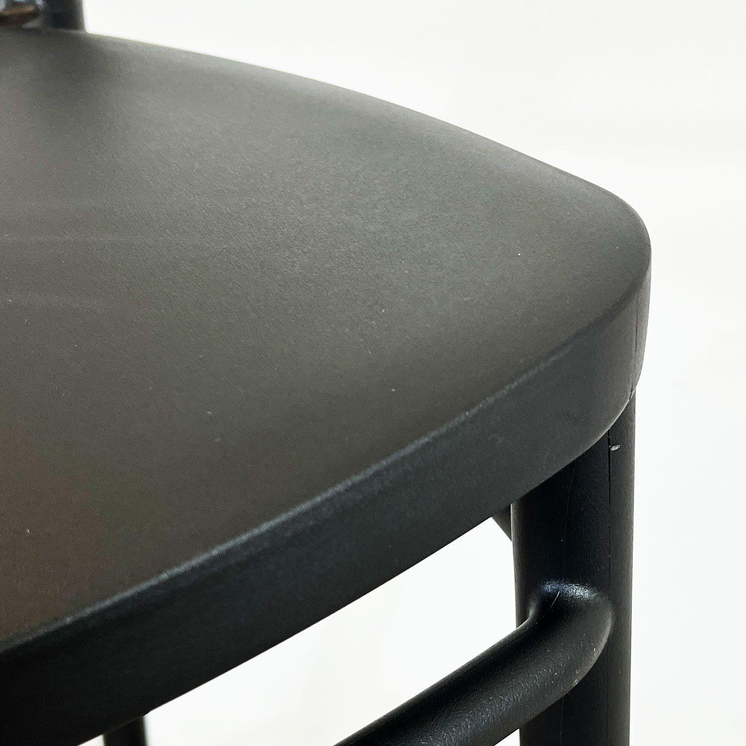 Pack 2 taburetes Bar Crossback negra  106 x 52 x 45 / Alto asiento: 78 cm-3