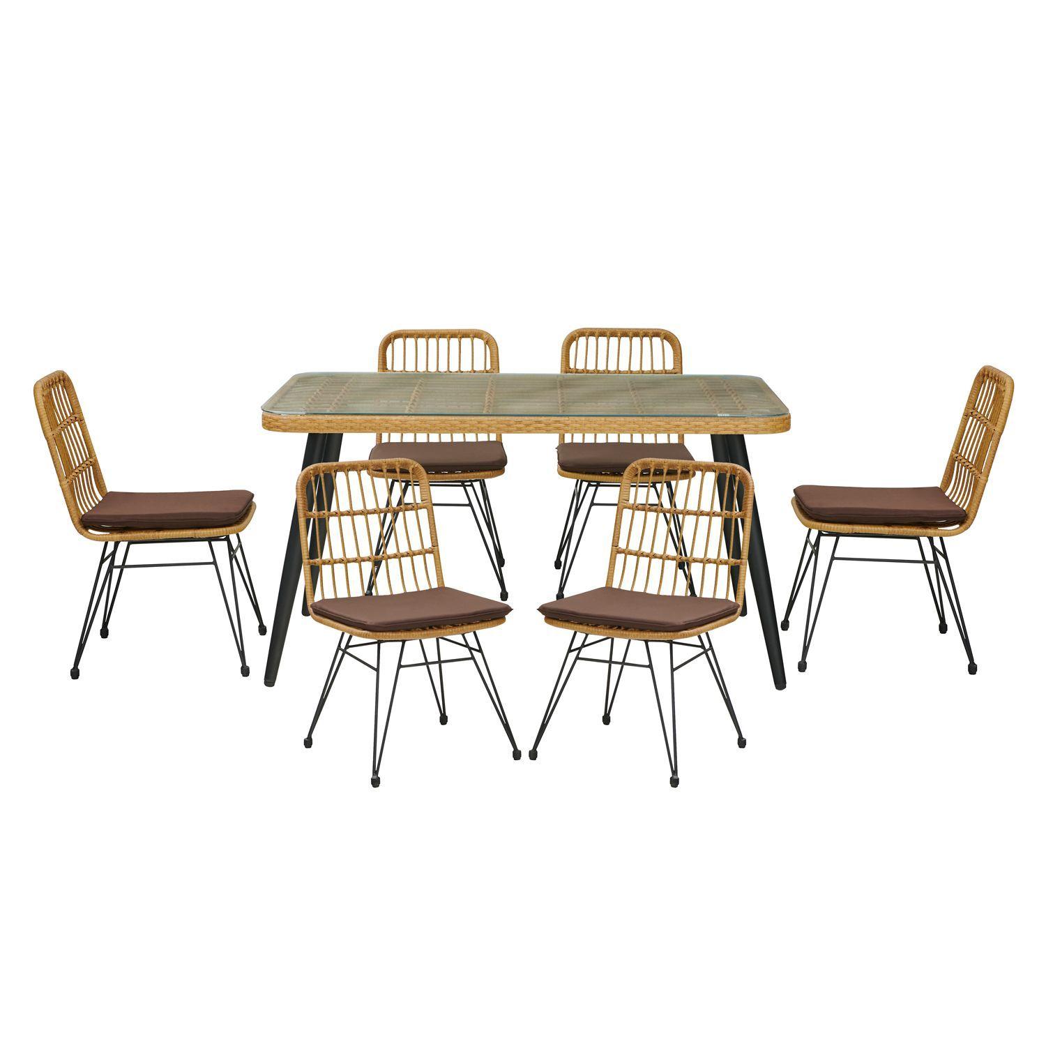 Comedor Terraza Santa Bárbara Cojín Café 6 Pers-0