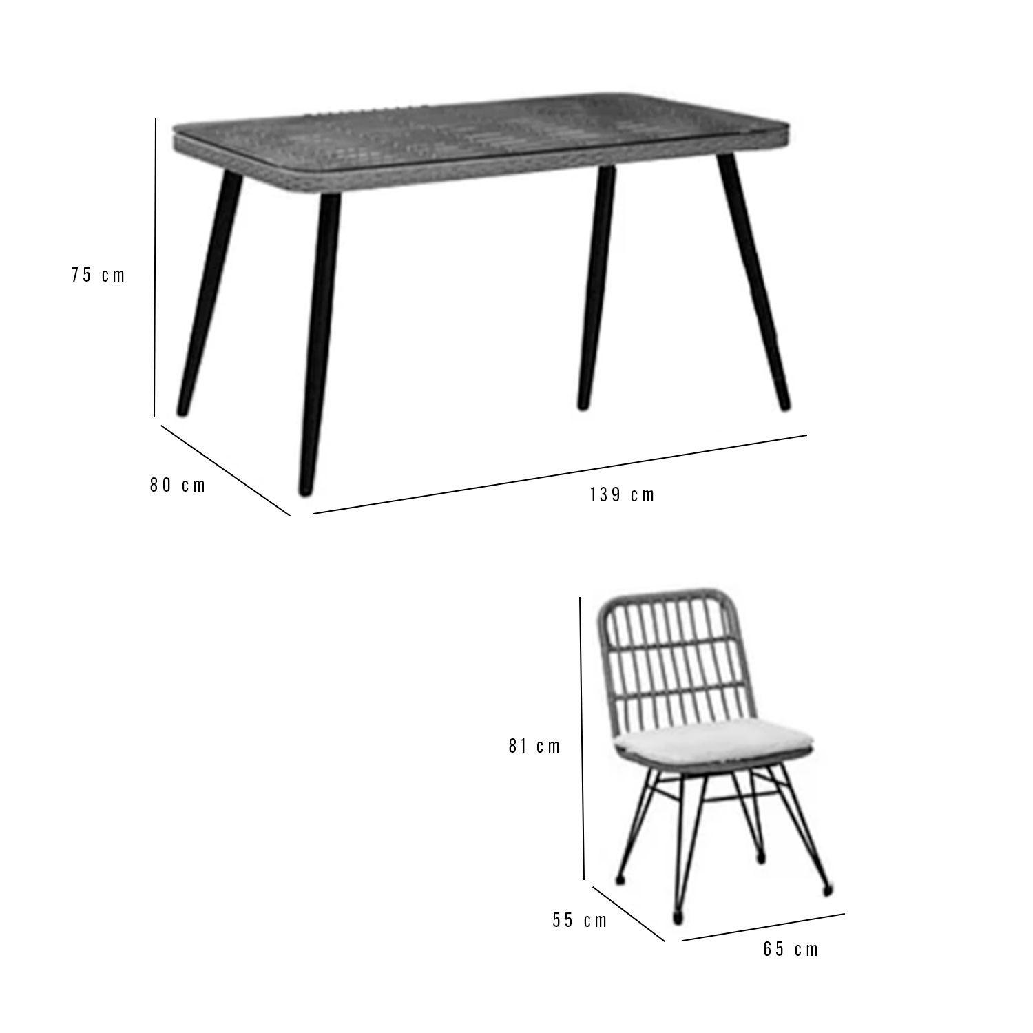 Comedor Terraza Santa Bárbara Cojín Café 6 Pers-4