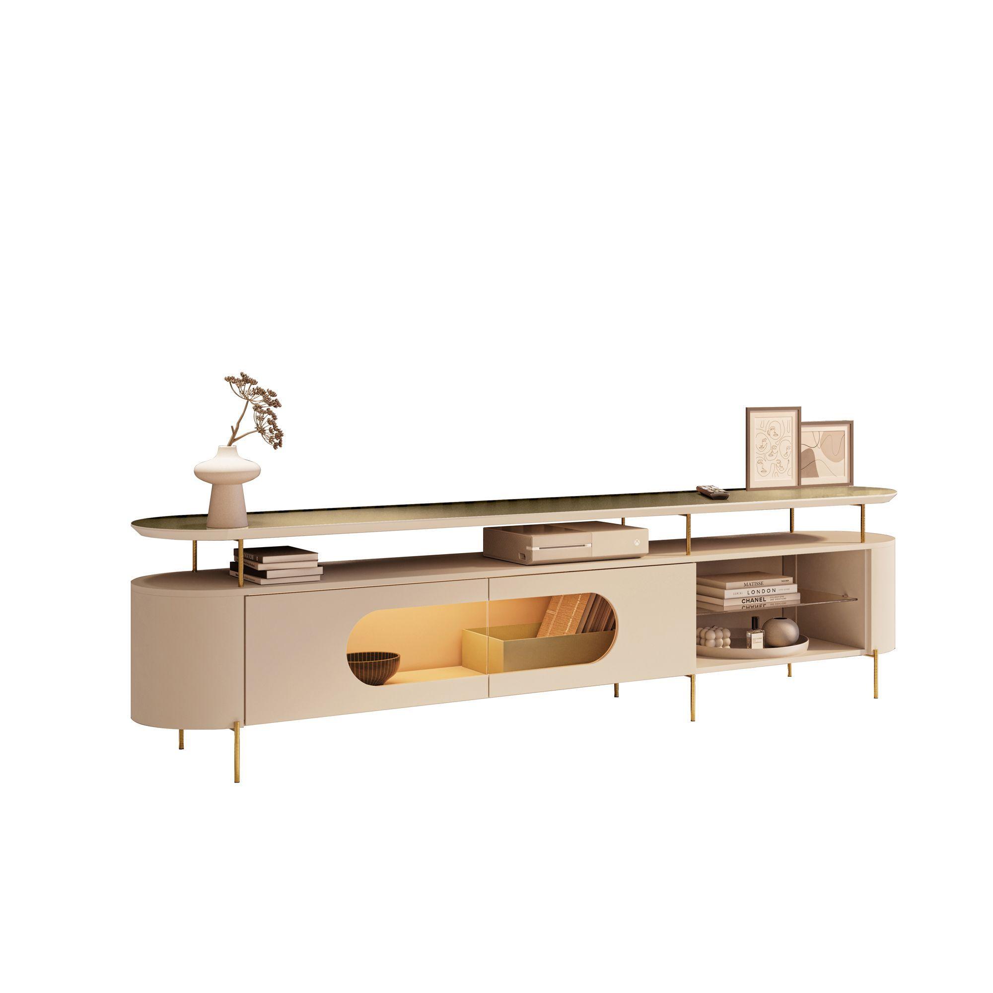 Rack Tv Atalanta 85" 219x58x40 cm-1
