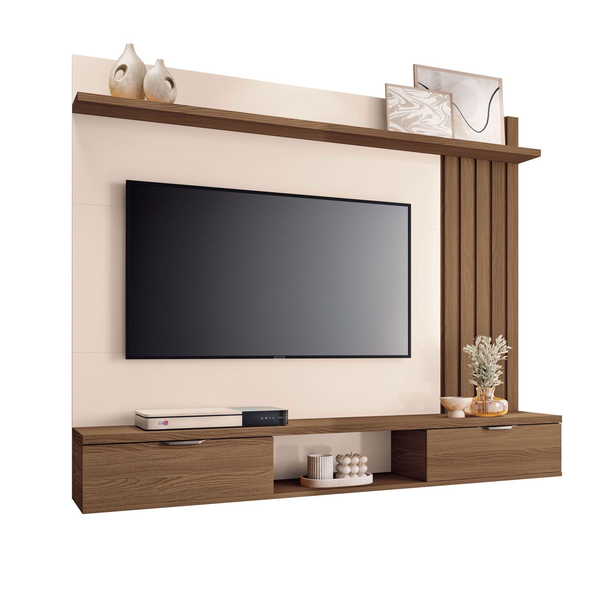 Home Panel Mónaco Tv 55 1 6 castaño off White-5