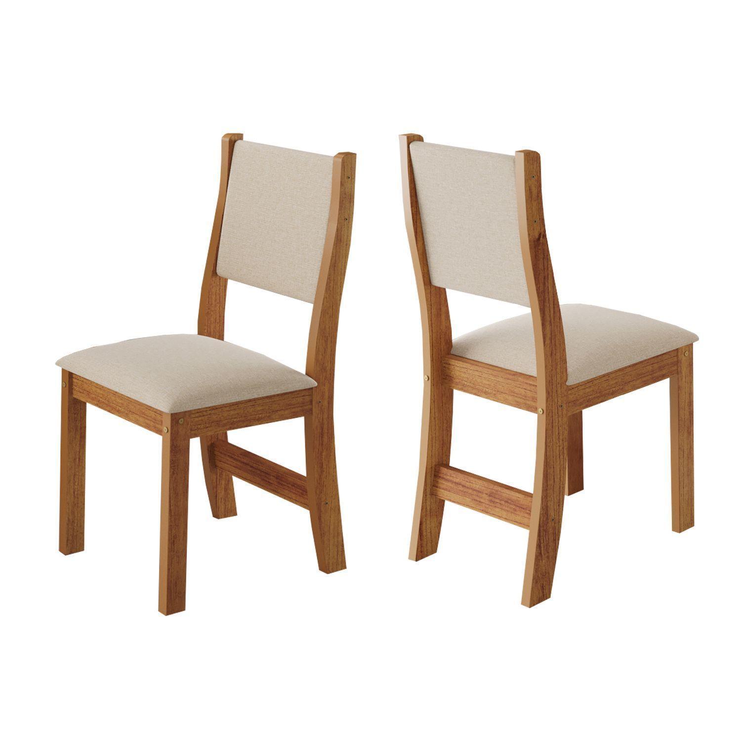 Juego de comedor redondo 4 sillas Imperio Beige 78 x 90 x 90-5