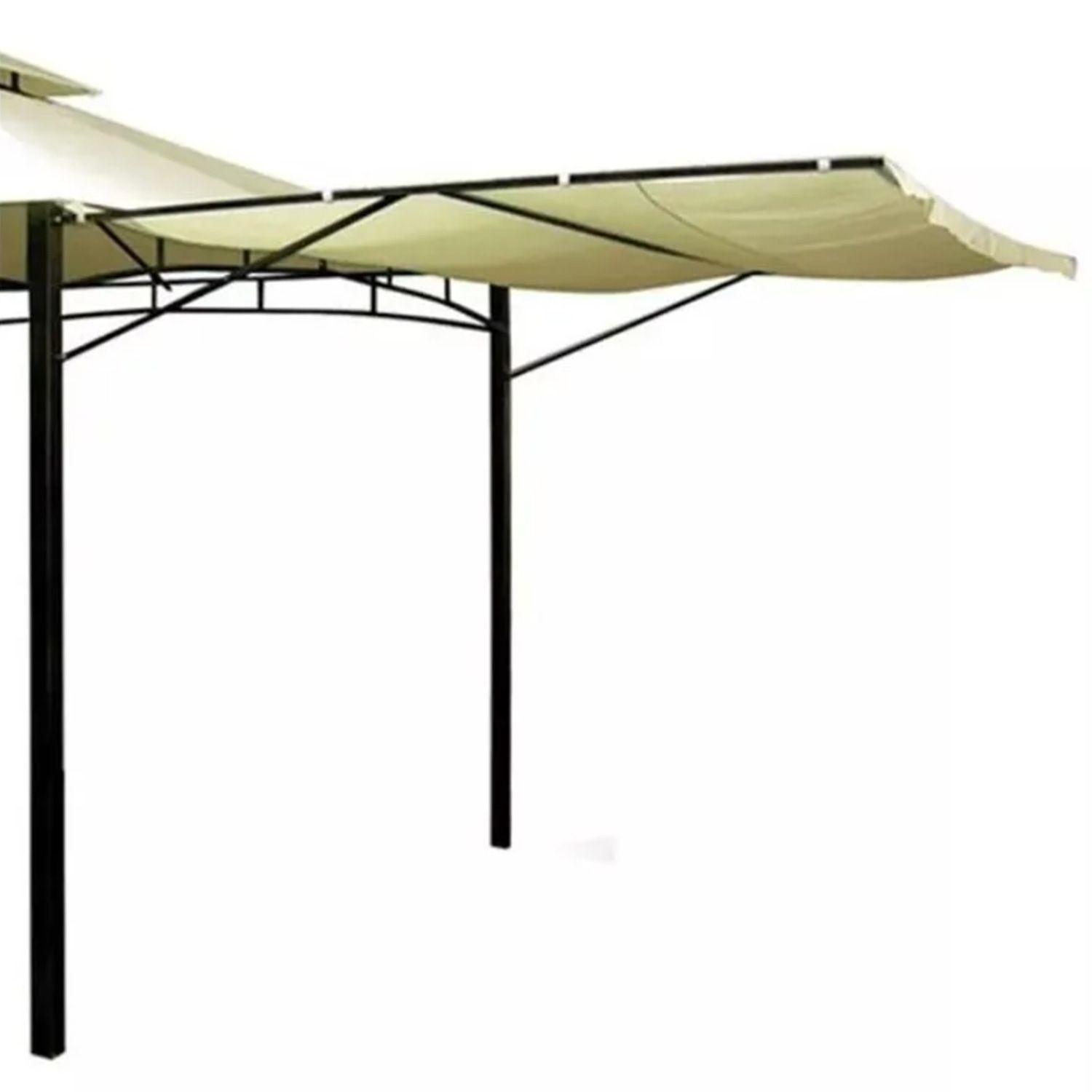Pérgola con Lateral 3x3mt Marfil-2