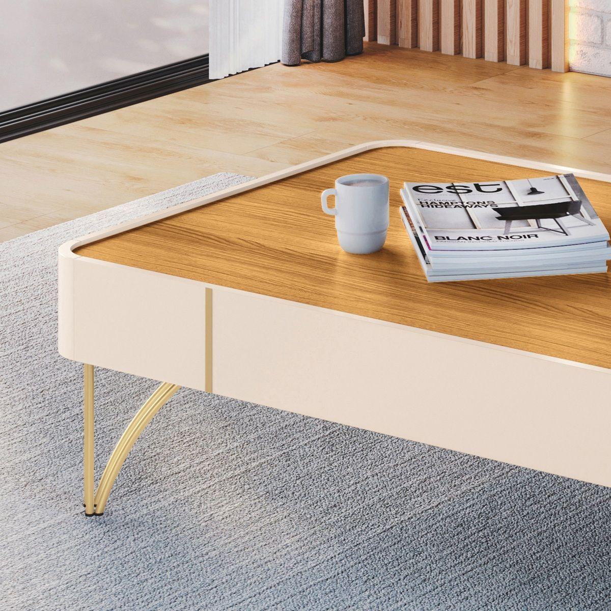 Mesa de centro Doncella Off white Cinamomo-3