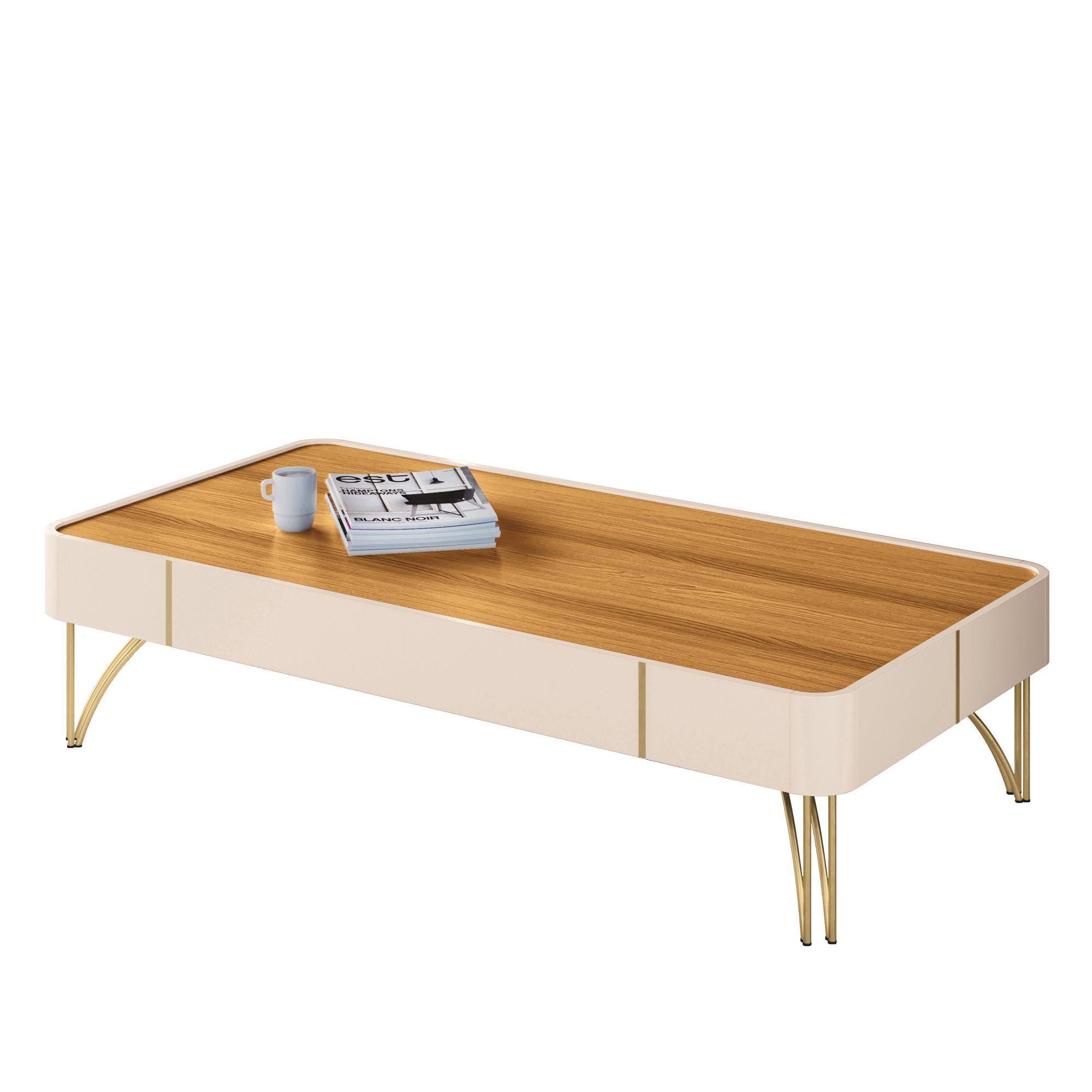 Mesa de centro Doncella Off white Cinamomo-0