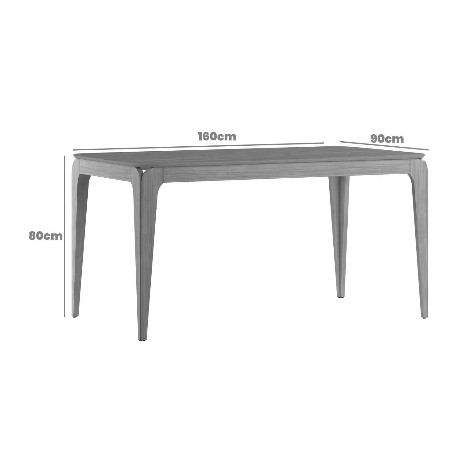 Juego de Comedor Arezzo 6 Sillas Felpa Caf 80 x 90 x 160 cm-4