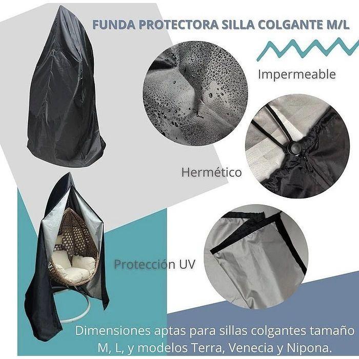 Pack Para Silla: Cojín Marfil + Funda Protectora-1