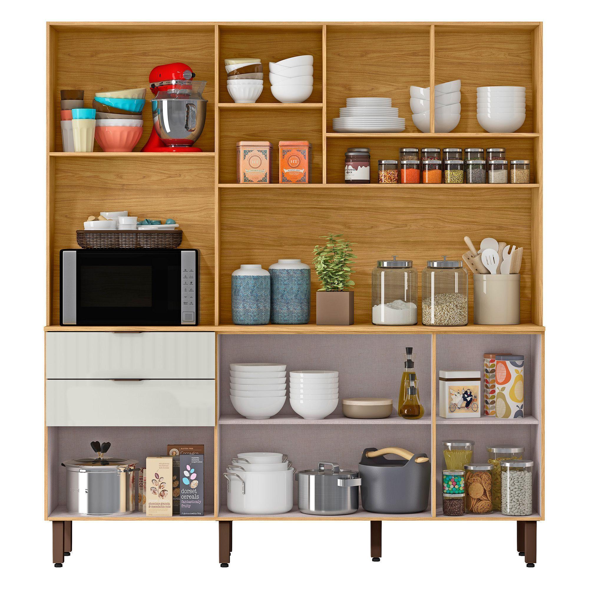 "Kit Mueble de Cocina Magnolia Marrocos/ Off white 195x38x177,9 "-2