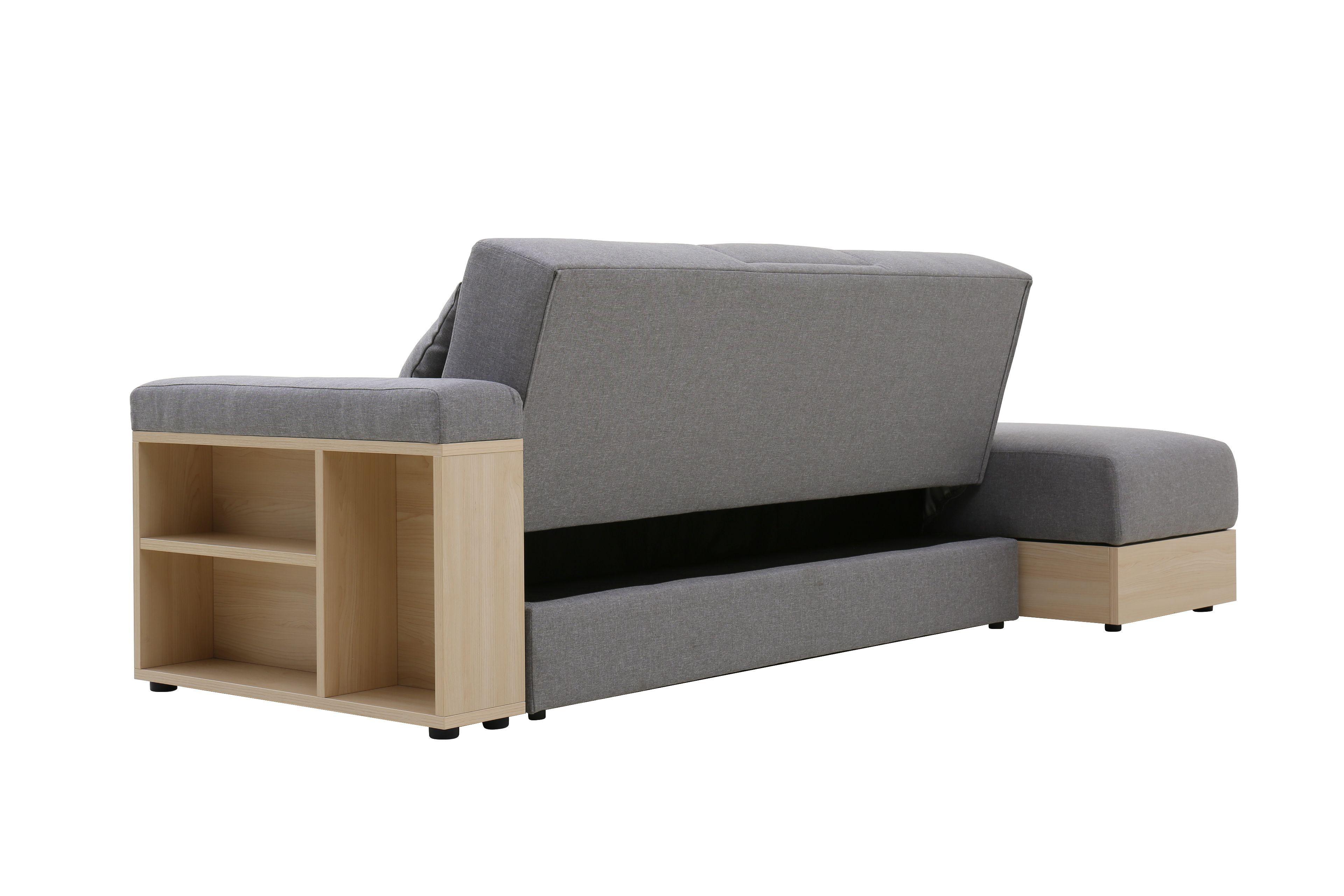 Sofá Cama Modular Alaska Gris 3 cuerpos-3