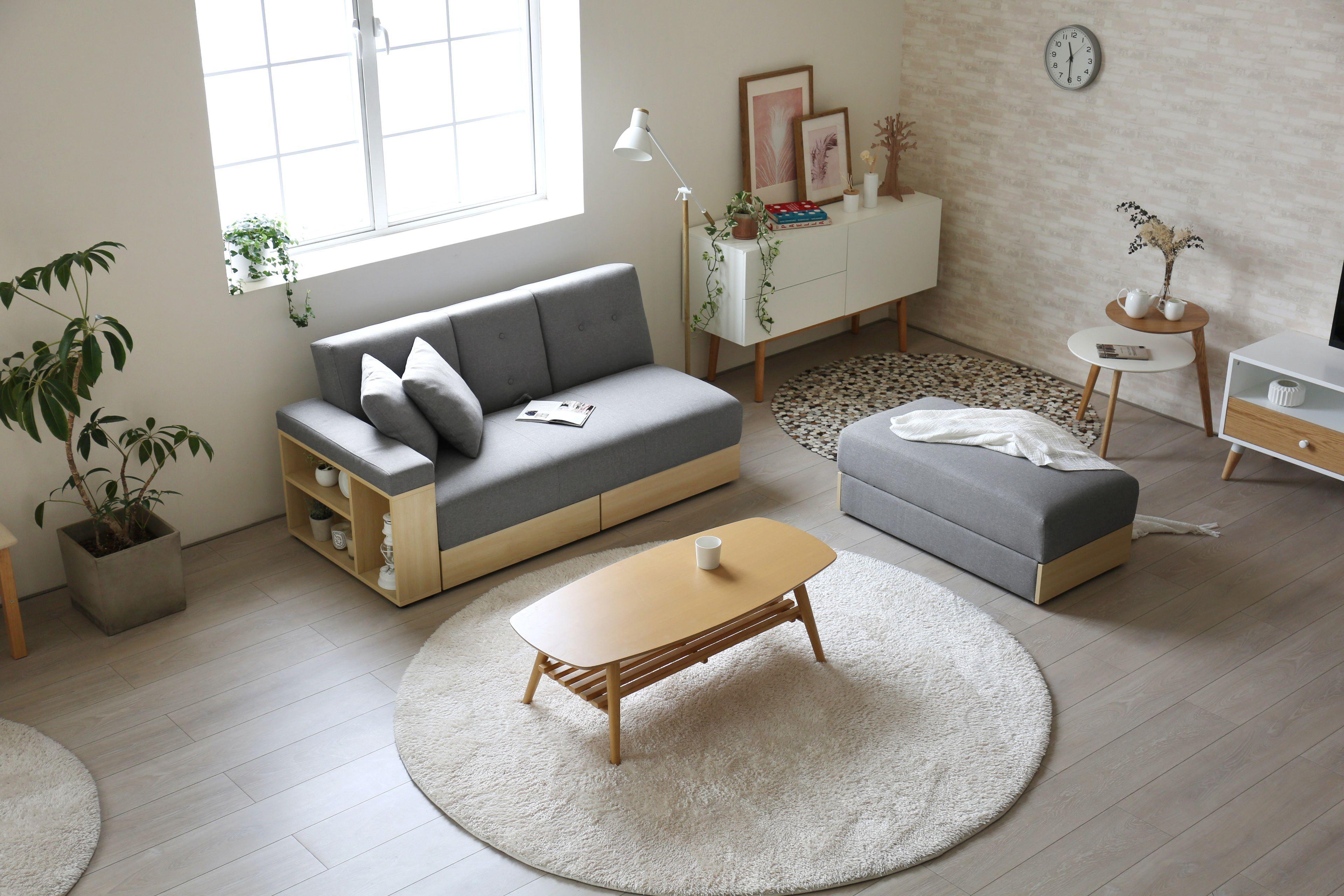 Sofá Cama Modular Alaska Gris 3 cuerpos-4