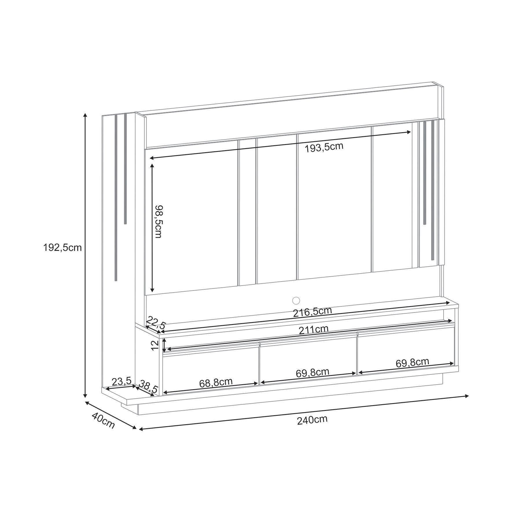 Home TV Odesa 2.4 tv 75"-6