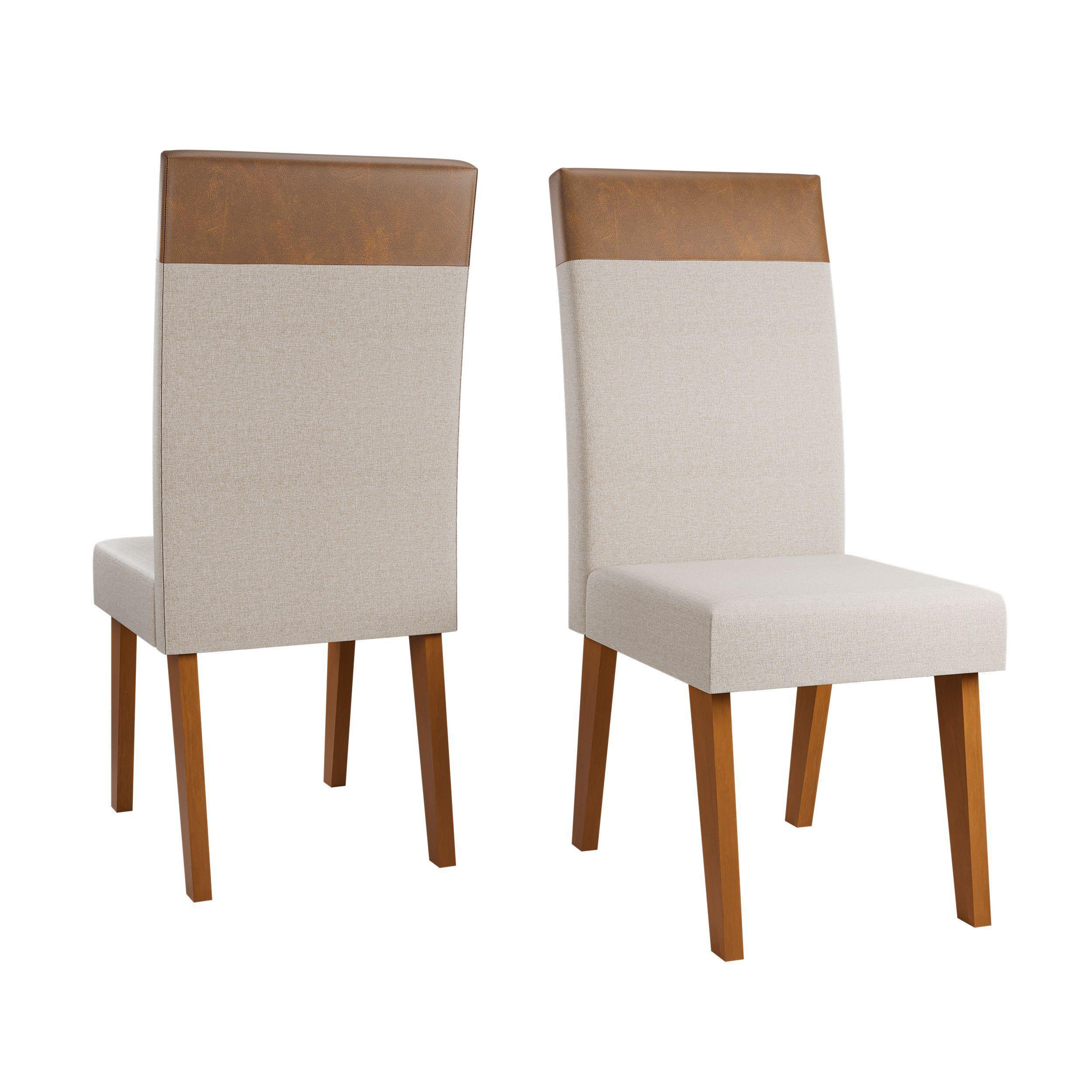 Juego de Comedor 6 sillas Real Beige 82 cm x 90 cm x 160 cm-5