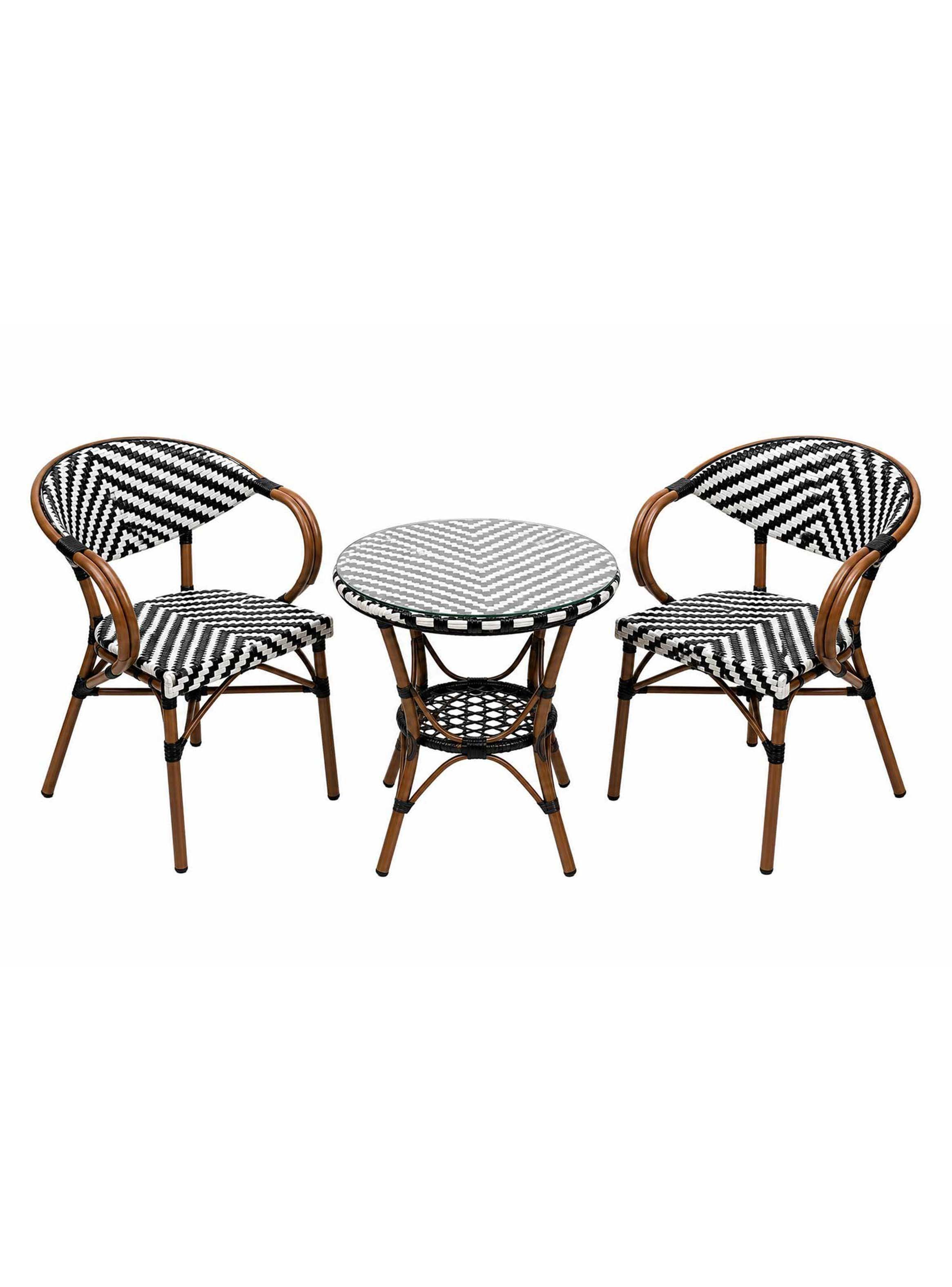 Set de Balcón Parisino Chevron 2 Personas-4