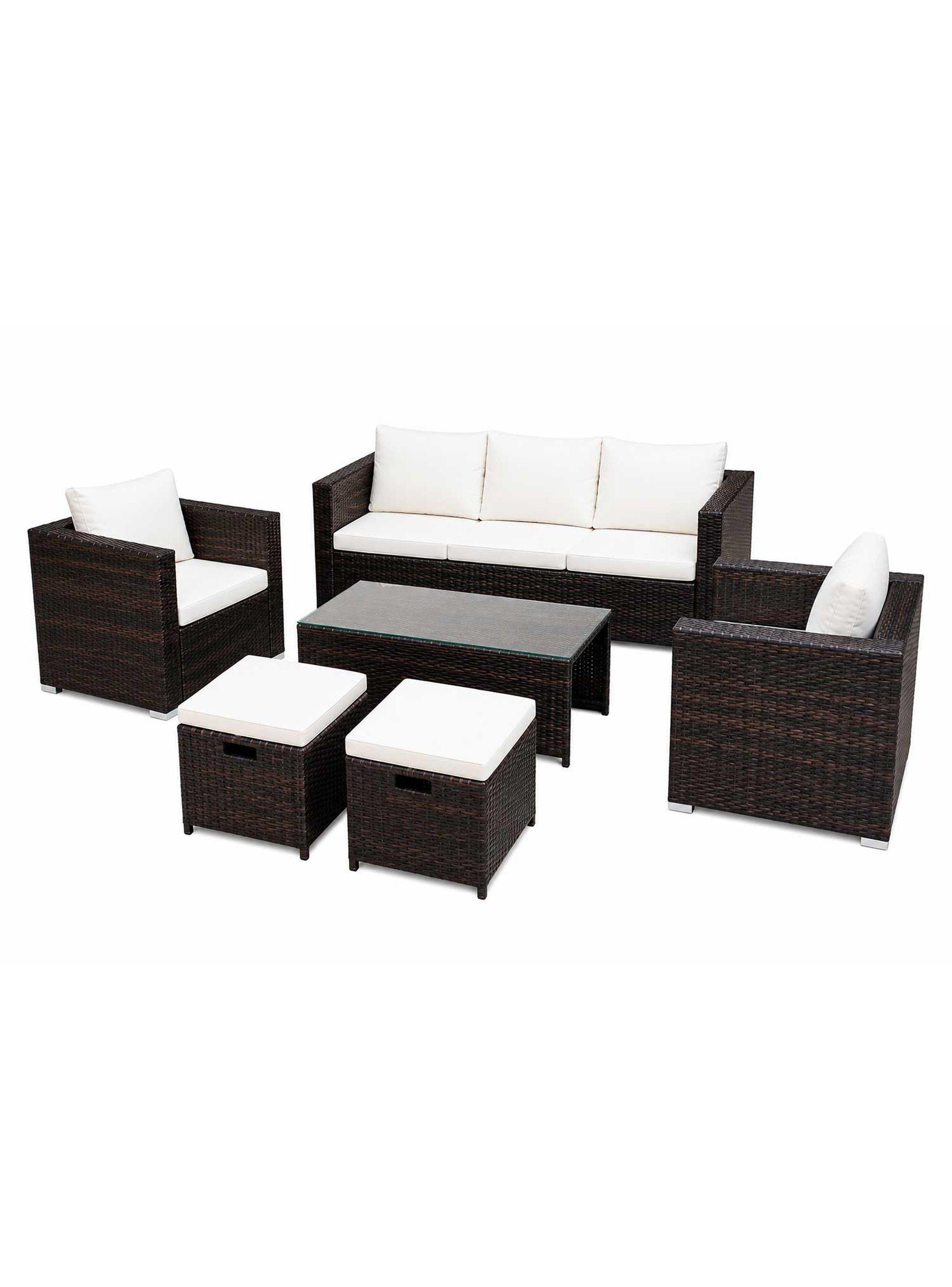 Juego de Terraza Gales 7 Personas Chocolate-2