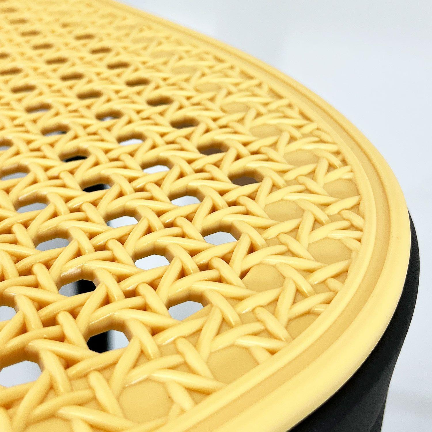 Pack 2 Taburetes Bar Bistro Negra Asiento Beige 106 x 45 x 48 cm / Alto asiento: 76 cm-4