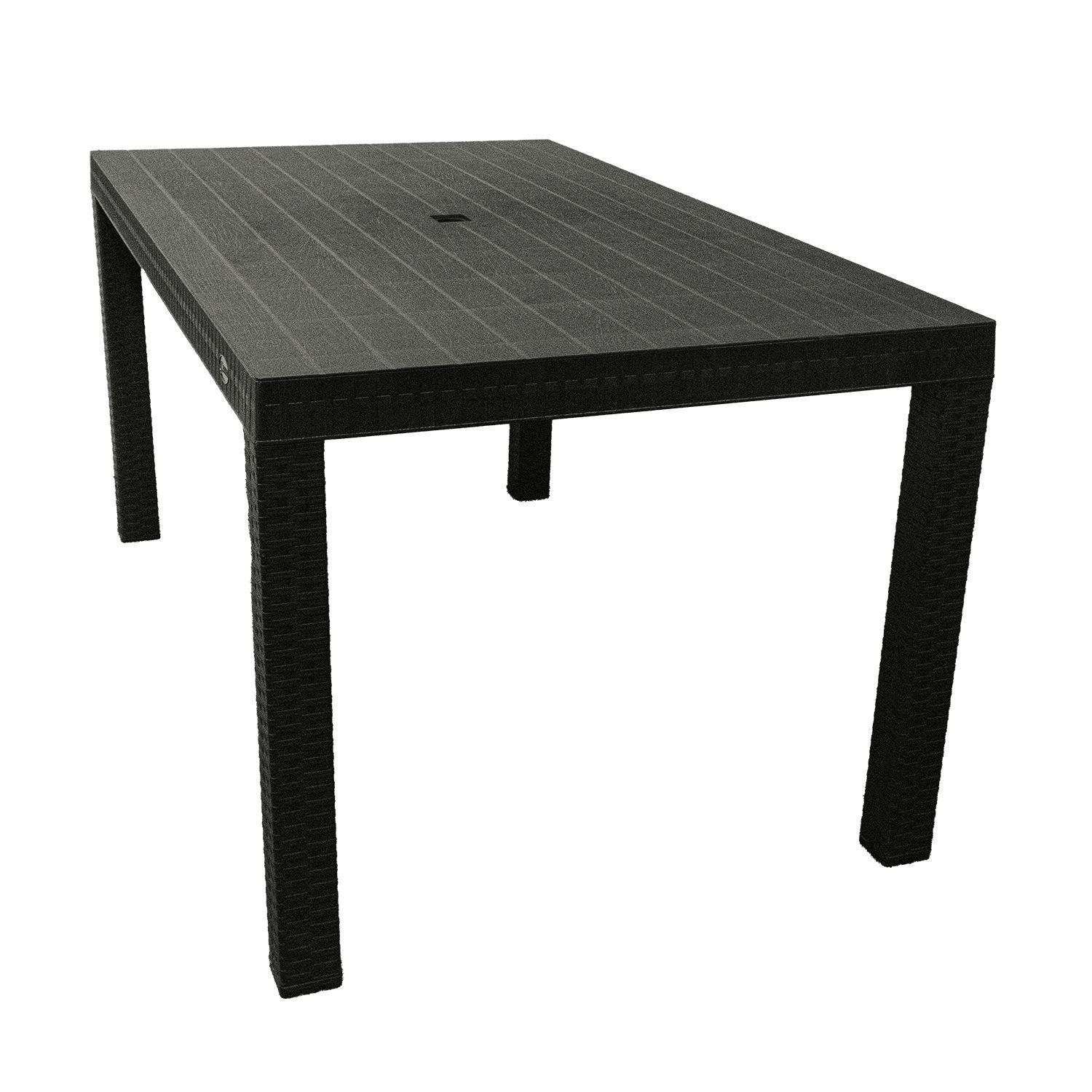 Juego de Comedor Terraza Macao Chocolate 155x90 cm 6 Sillas-5