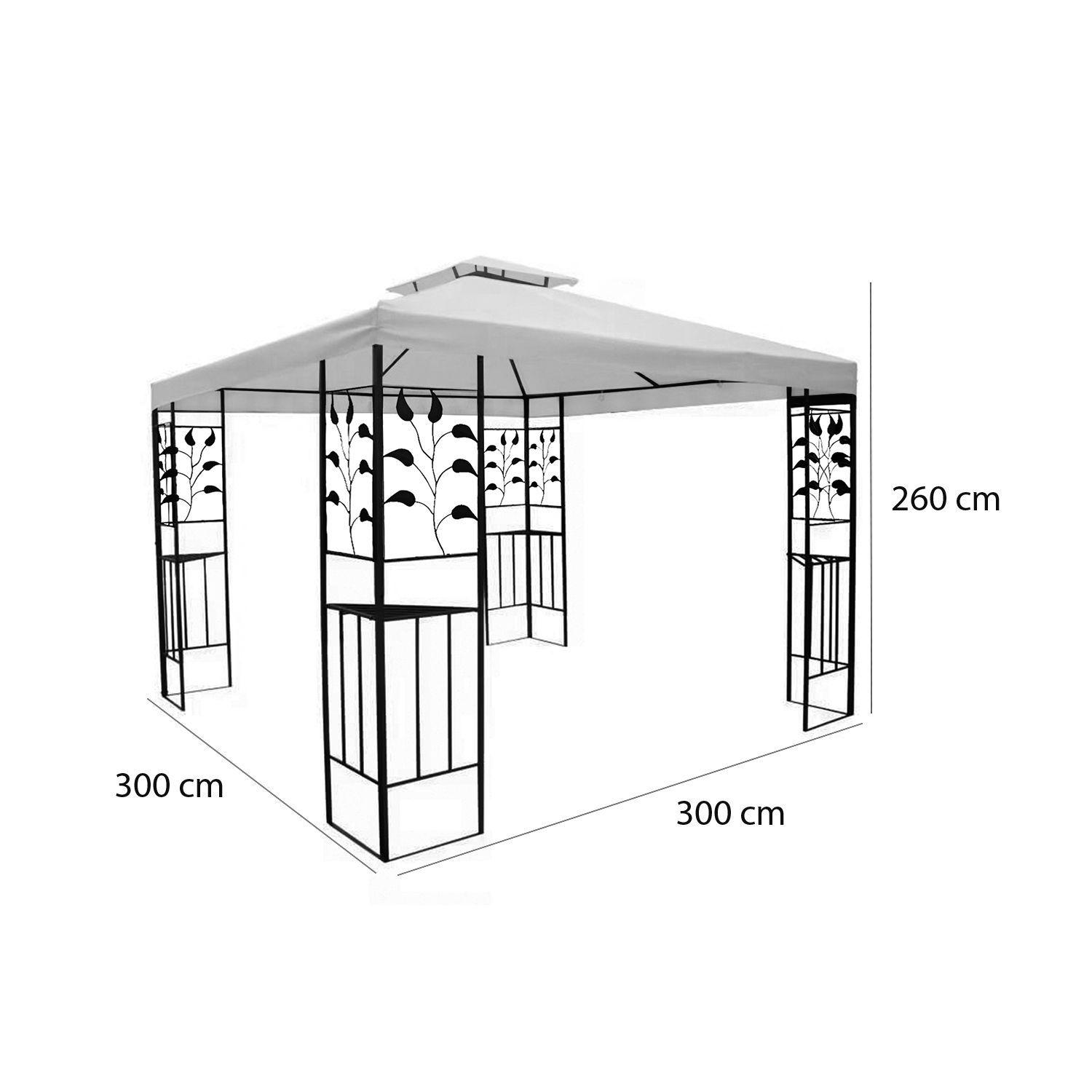 Pérgola Patagonia 3x3mt Marfil-3