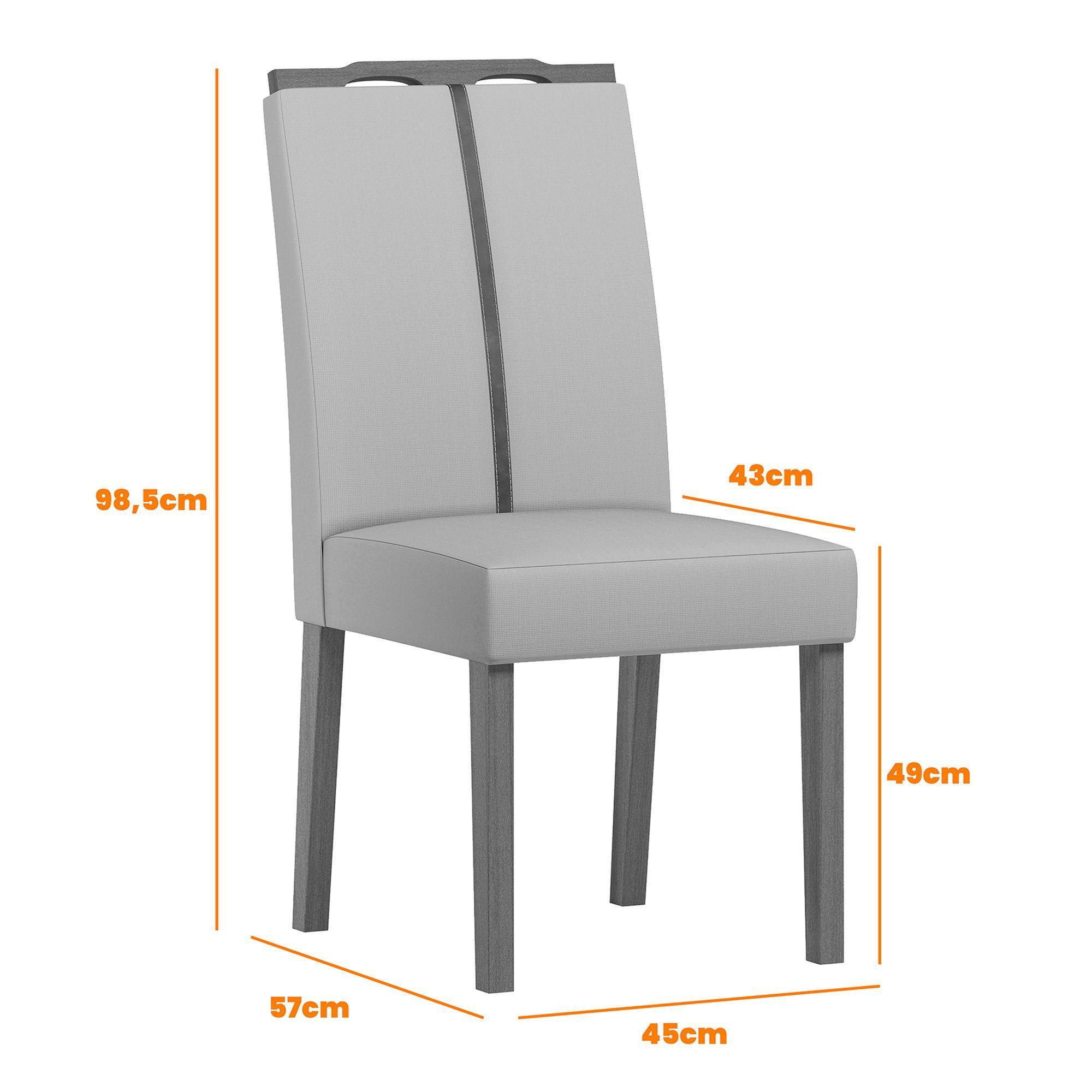 Juego de Comedor Sonatta 160x90 cm Vidrio 6 Sillas Beige-5