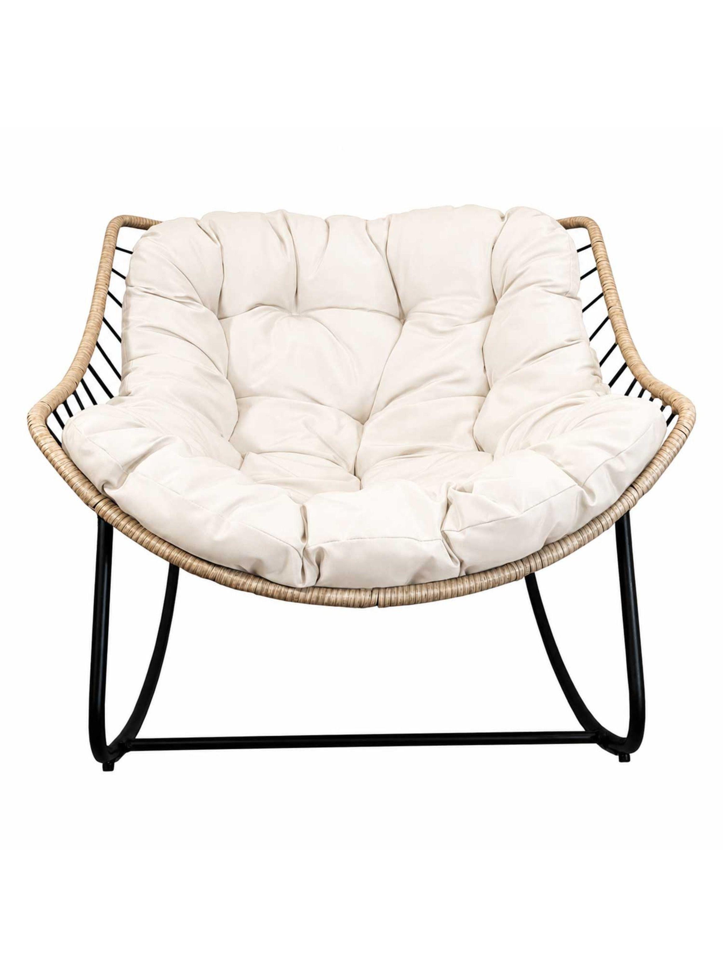 Silla Mecedora Natal cojin Marfil-0