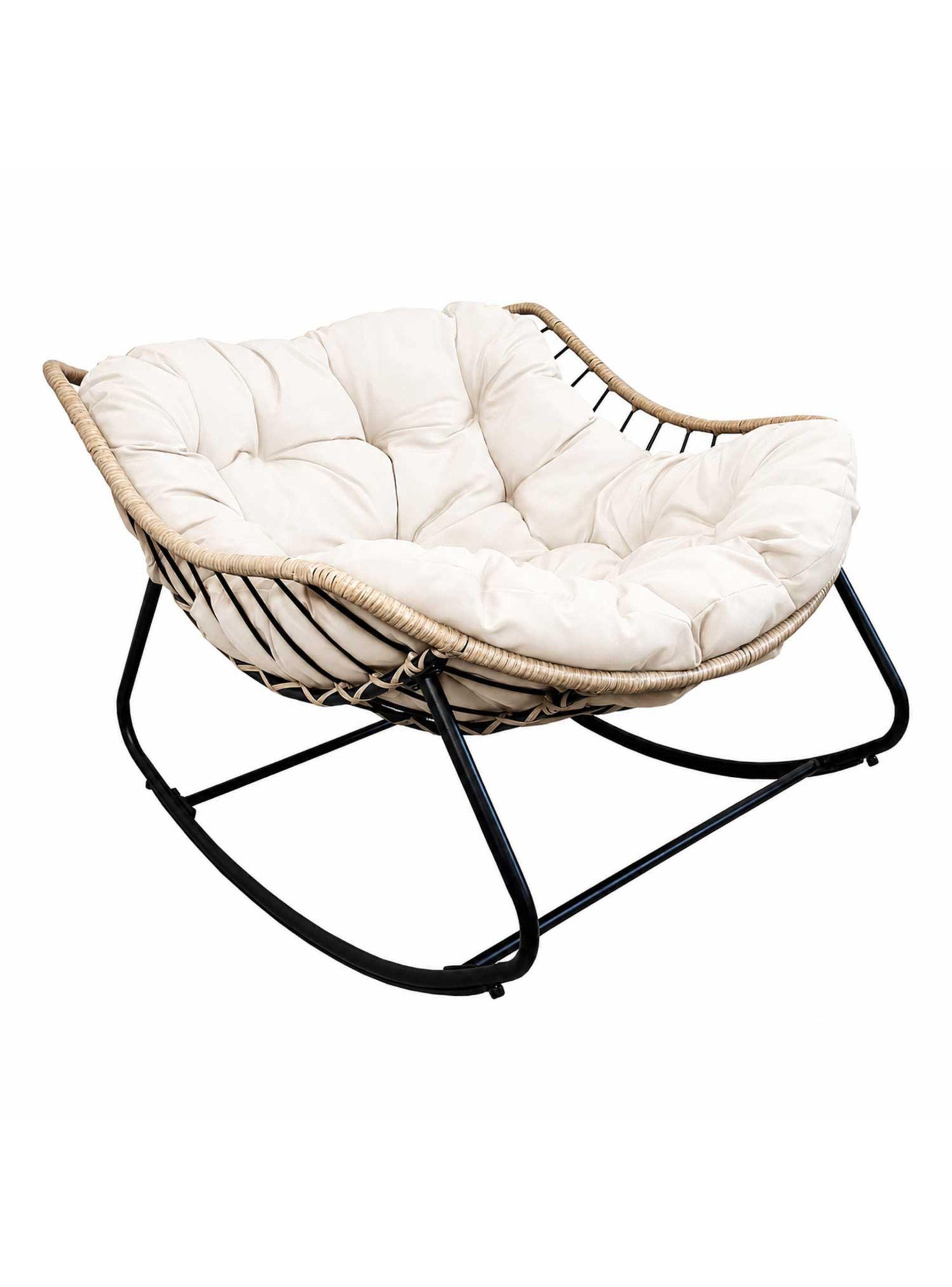 Silla Mecedora Natal cojin Marfil-2