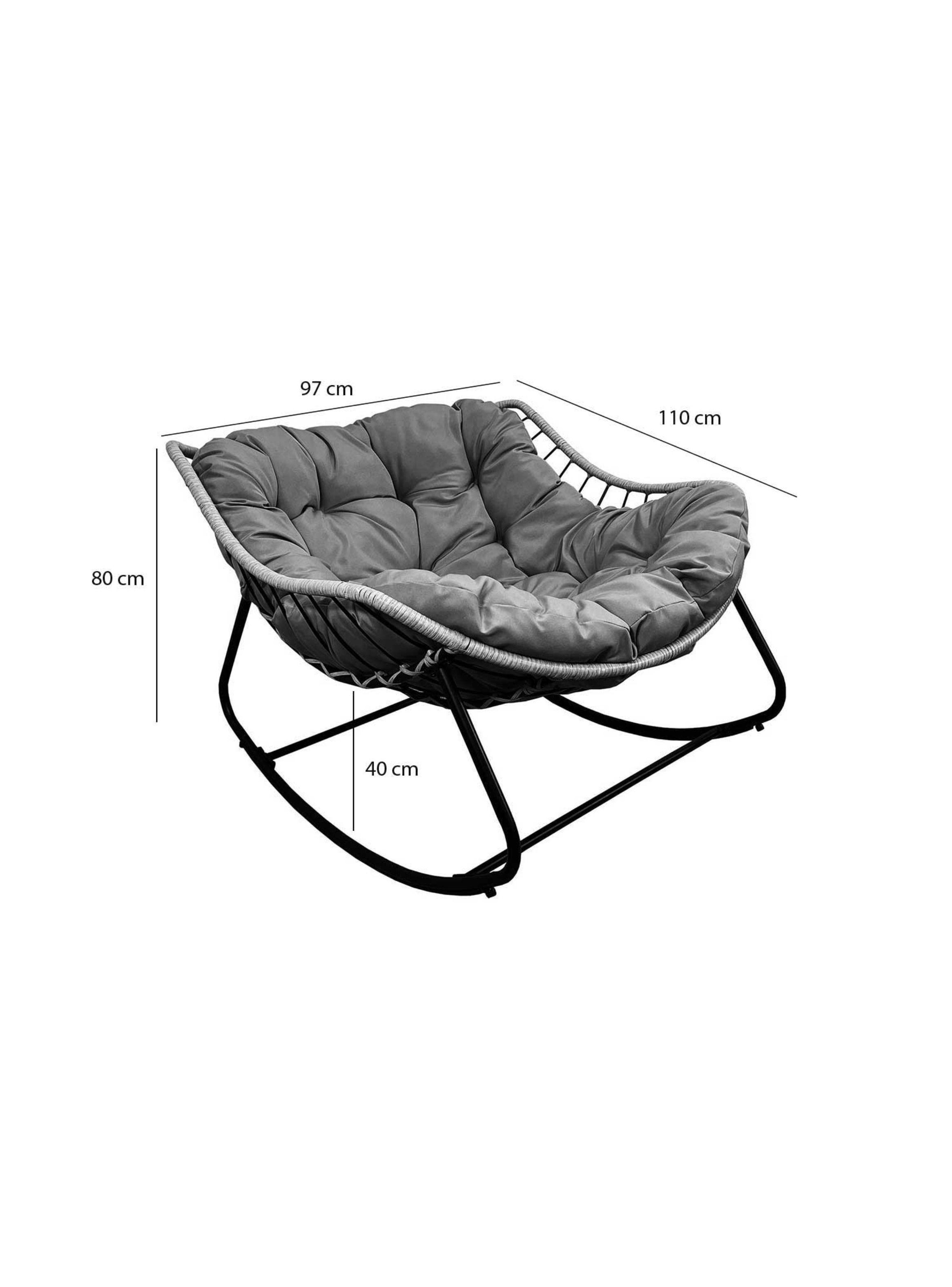Silla Mecedora Natal cojin Marfil-6